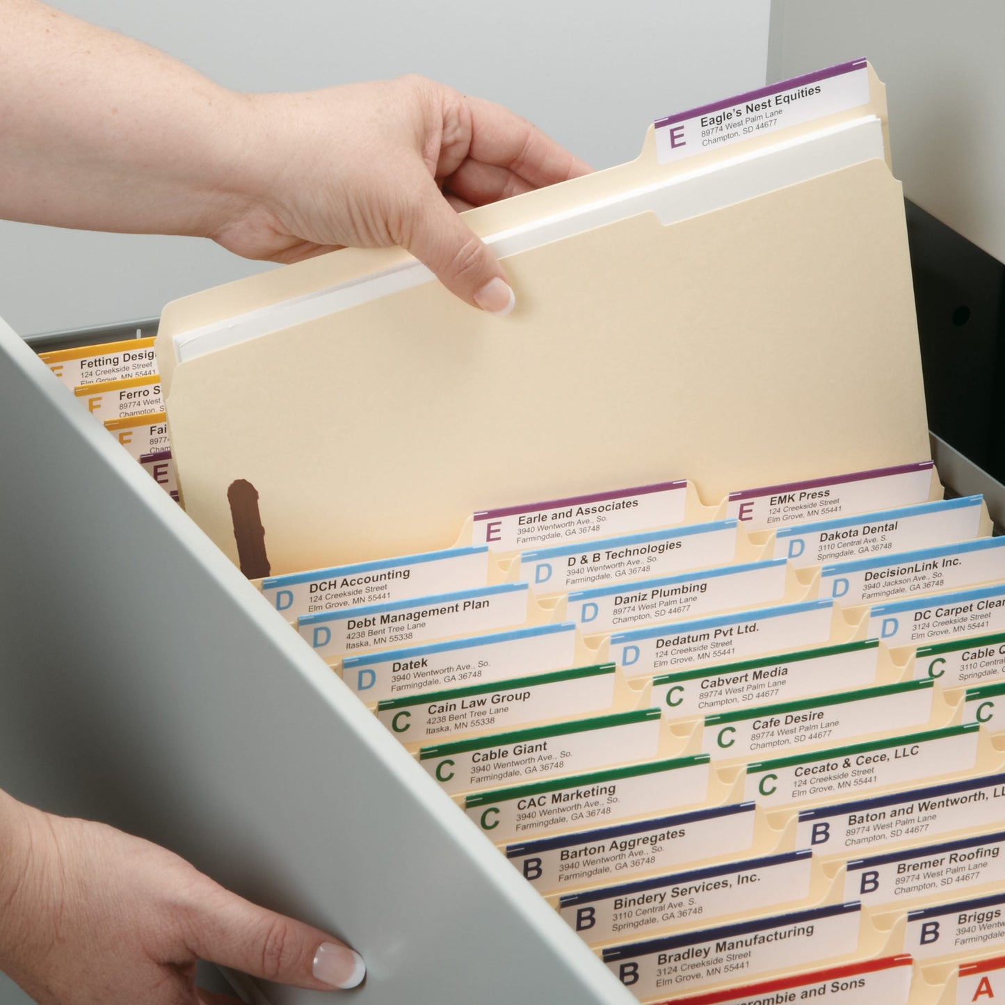 Reinforced Tab Fastener File Folders, 1/3-Cut Tab, 2 Fasteners, Manila Color, Legal Size, Set of 50, 086486195379