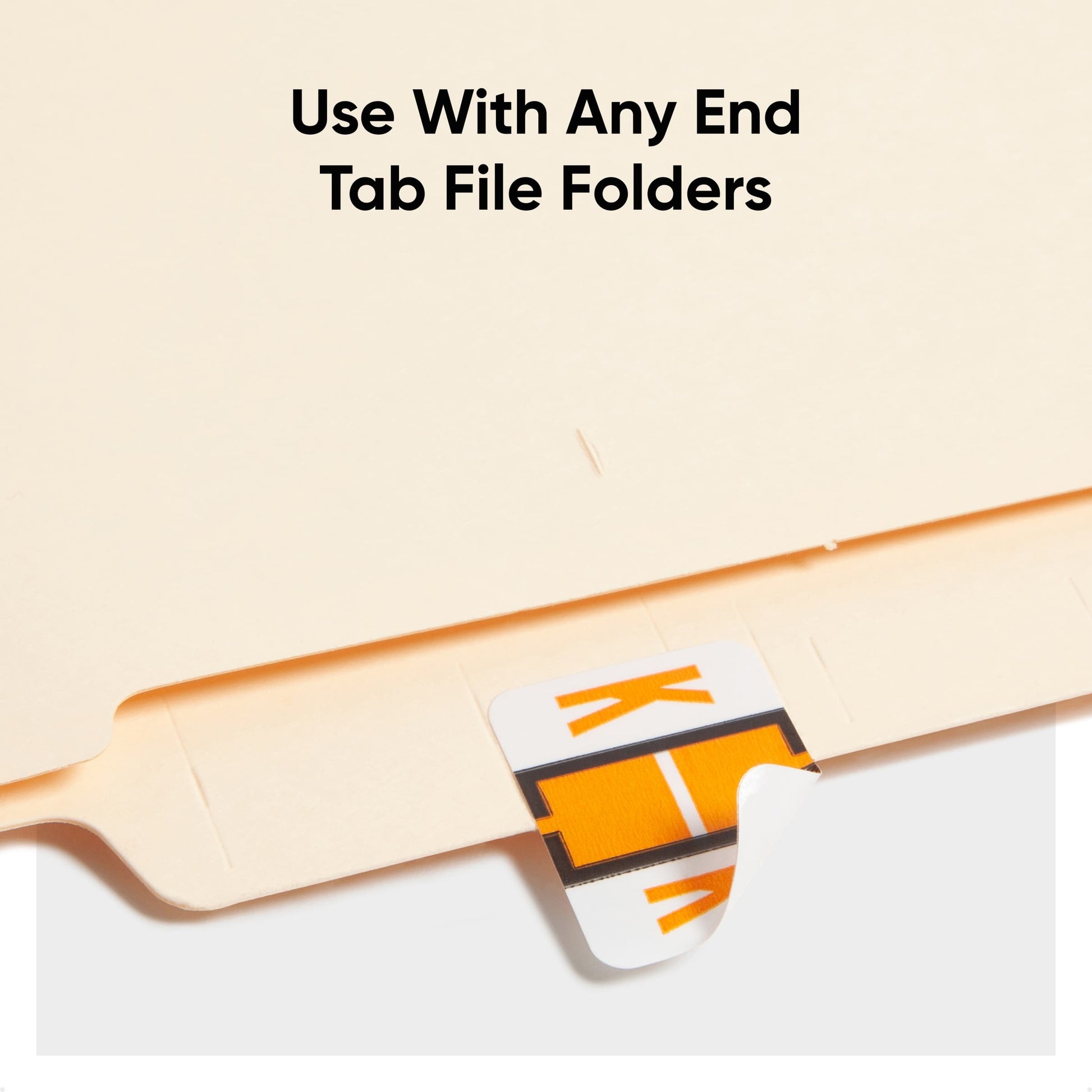 BCCR Bar Style Color-Coded Alphabetic Labels, A-Z Rolls, Light Orange Color, 1-1/4" X 1" Size, Set of 50, 086486670814