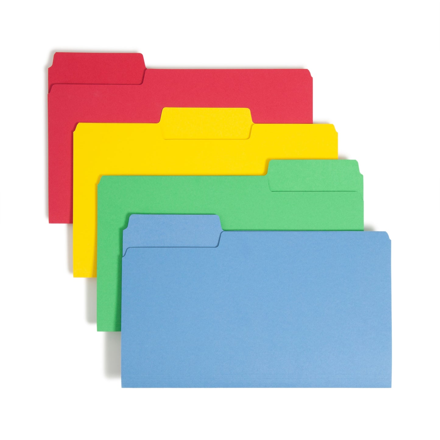 SuperTab® Heavyweight File Folders, Assorted Colors Color, Legal Size, Set of 50, 086486154109