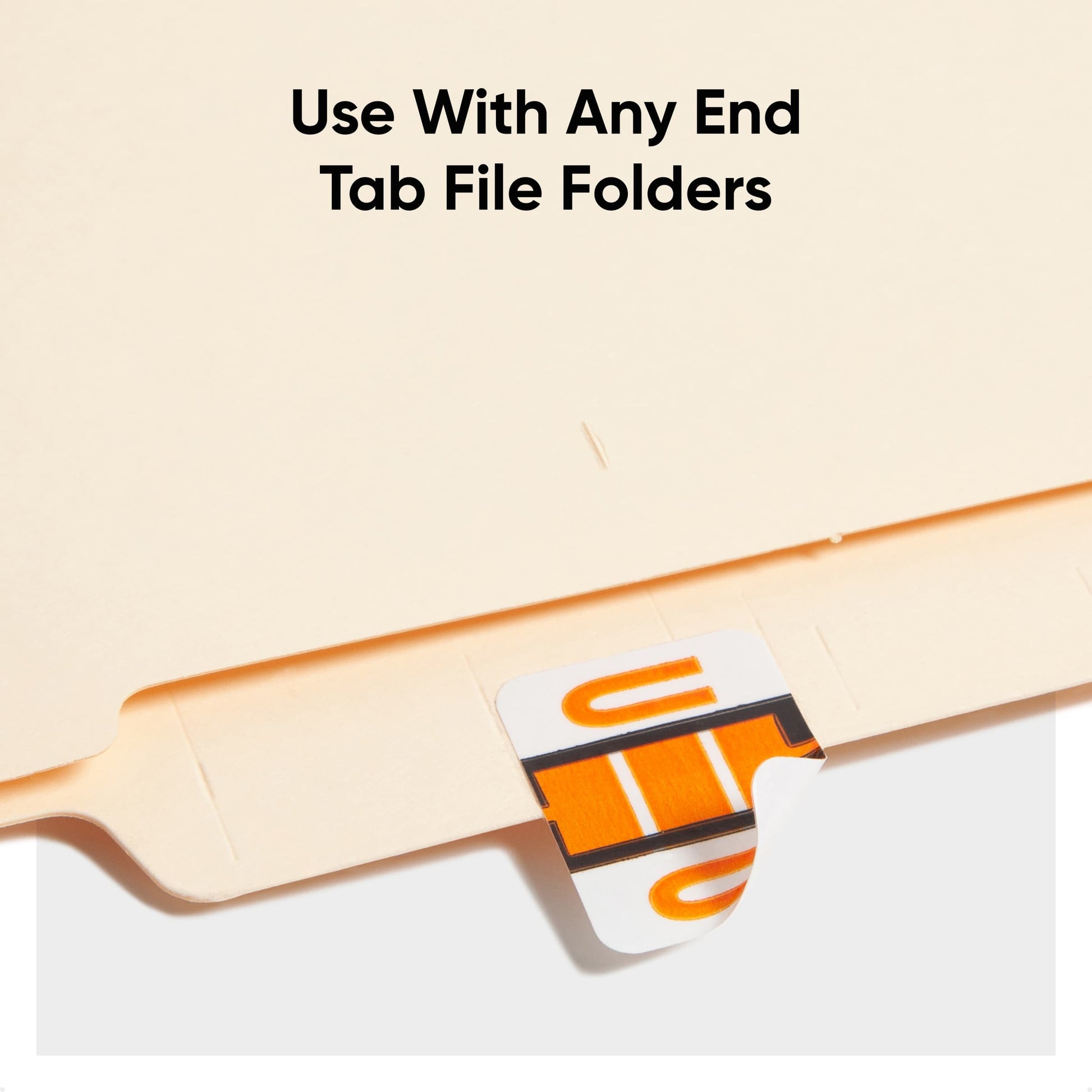 BCCR Bar Style Color-Coded Alphabetic Labels, A-Z Rolls, Light Orange Color, 1-1/4" X 1" Size, Set of 50, 086486670913