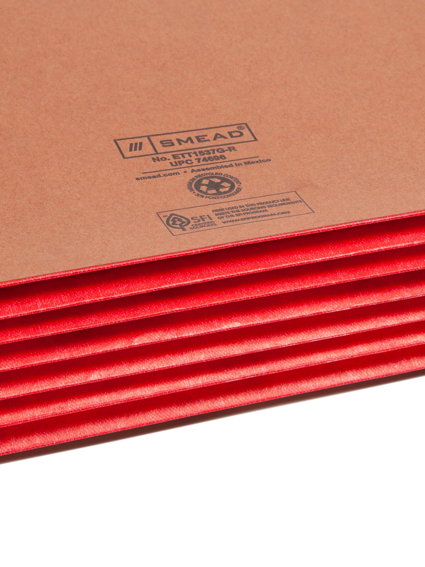 Reinforced End Tab File Pockets, Straight-Cut Tab, 5-1/4 inch Expansion, Red Color, Extra Wide Legal Size, Set of 0, 30086486746961