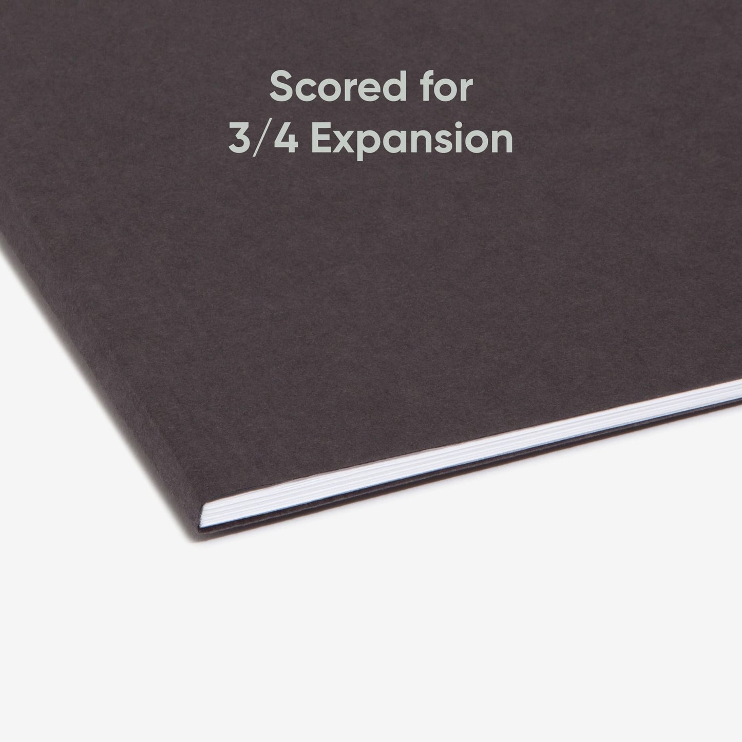 Standard Hanging File Folders with 1/5-Cut Tabs, Black Color, Letter Size, Set of 25, 086486640626