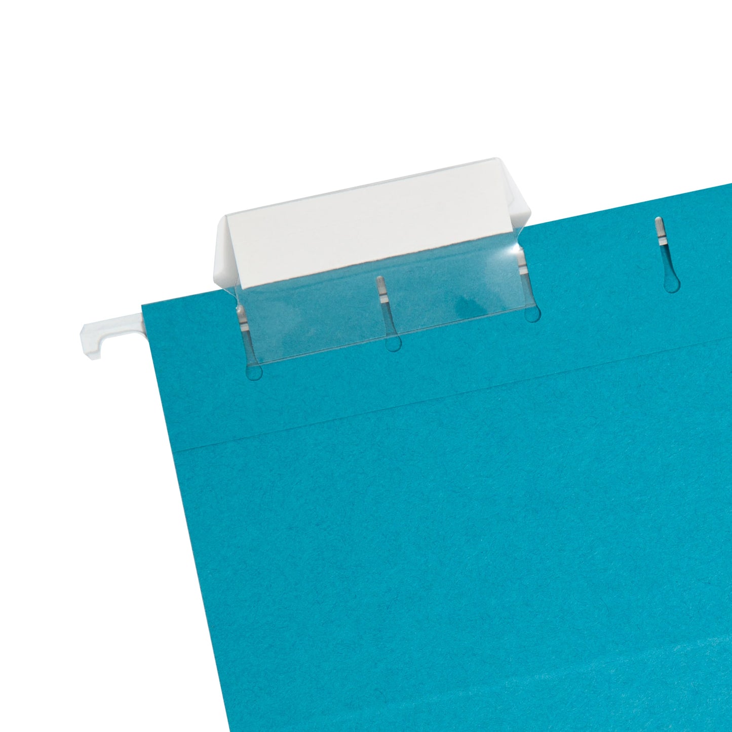 Standard Hanging File Folders with 1/5-Cut Tabs, Teal Color, Letter Size, Set of 25, 086486640749