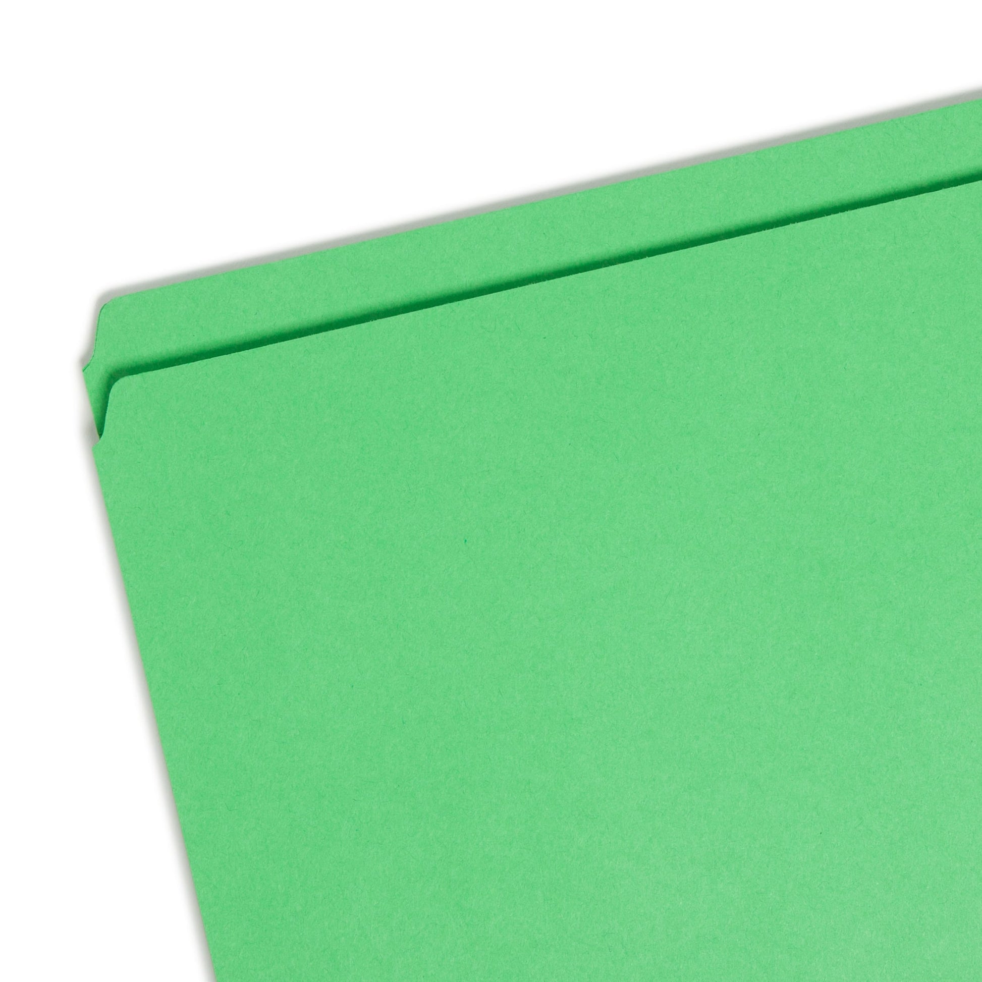 Reinforced Tab File Folders, Straight-Cut Tab, Green Color, Legal Size, Set of 100, 086486171106