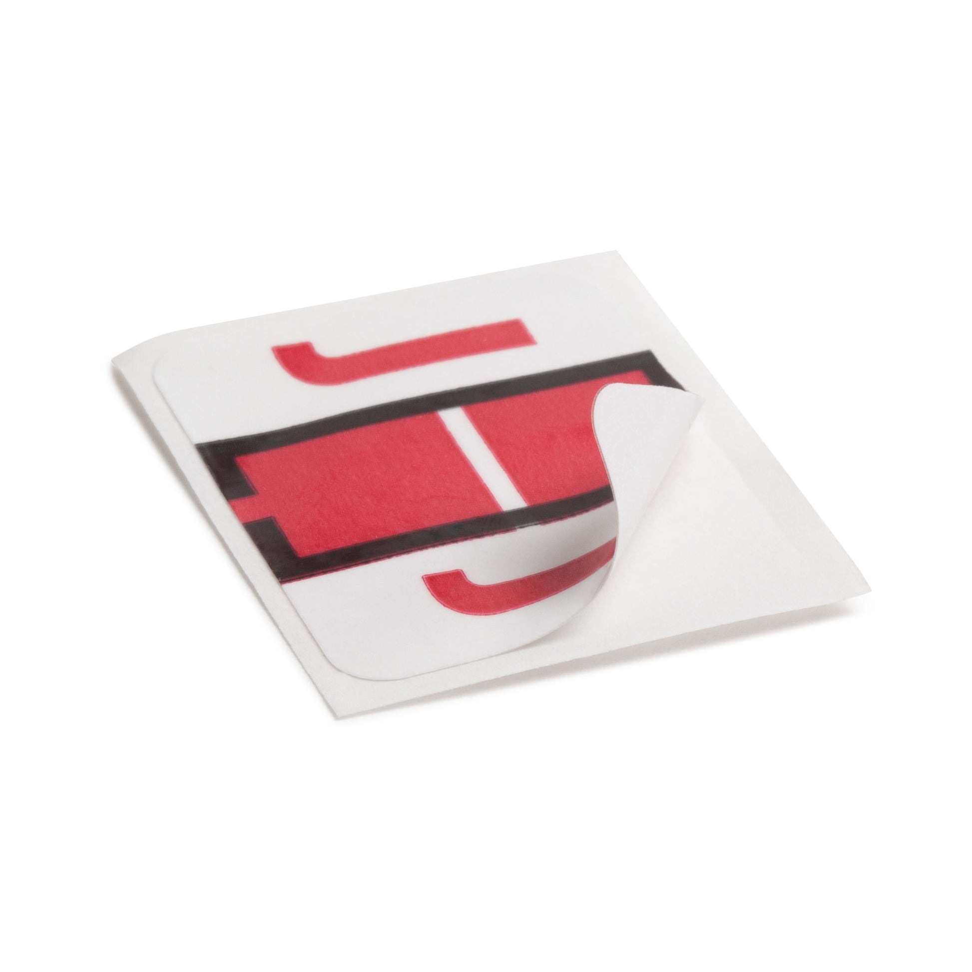 BCCR Bar Style Color-Coded Alphabetic Labels, A-Z Rolls, Red Color, 1-1/4" X 1" Size, Set of 50, 086486670807