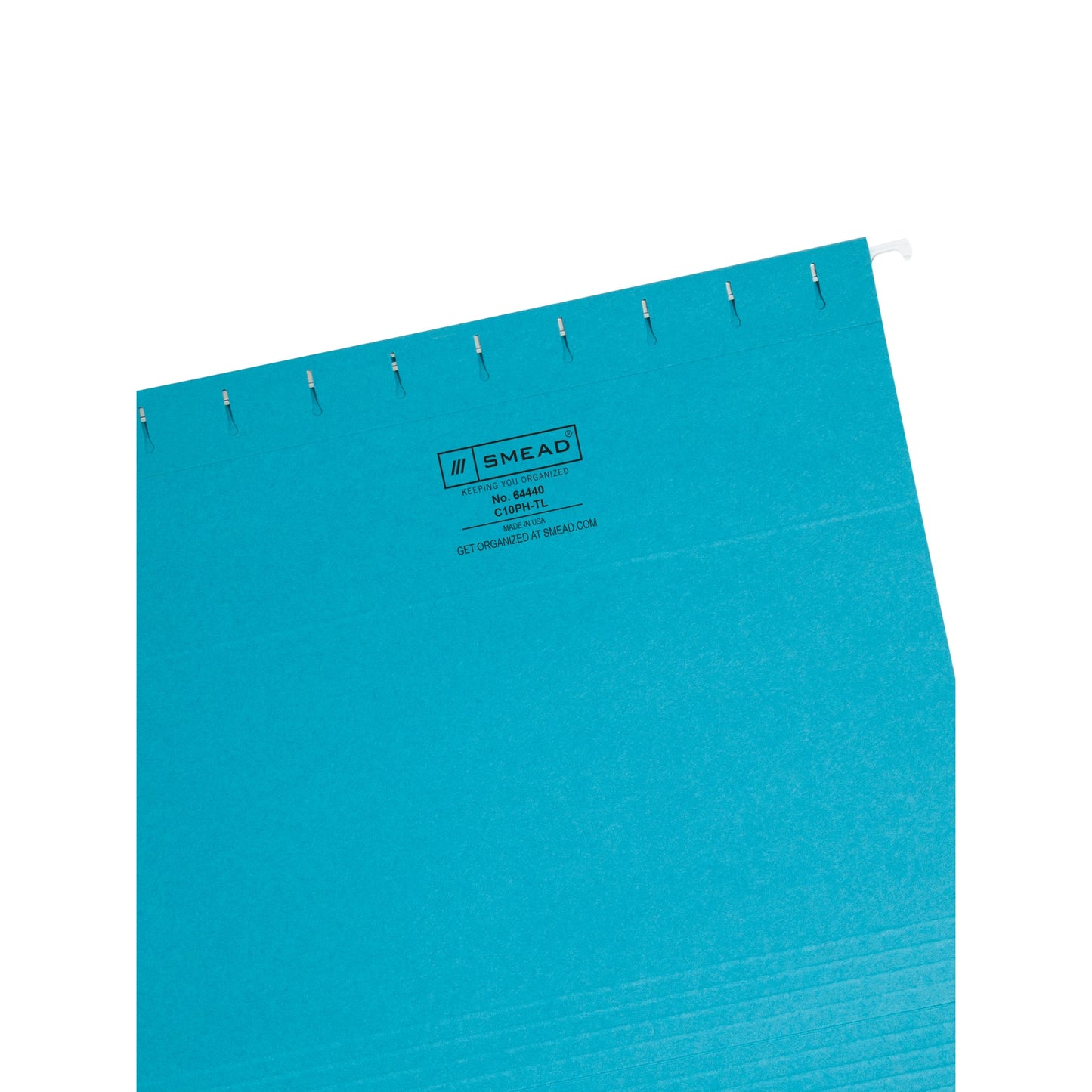Standard Hanging File Folders, Teal Color, Letter Size, Set of 25, 086486644402