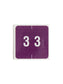 DCC Color-Coded Numeric Labels - Rolls, Purple Color, 1-1/2" X 1-1/2" Size, Set of 1, 086486674232