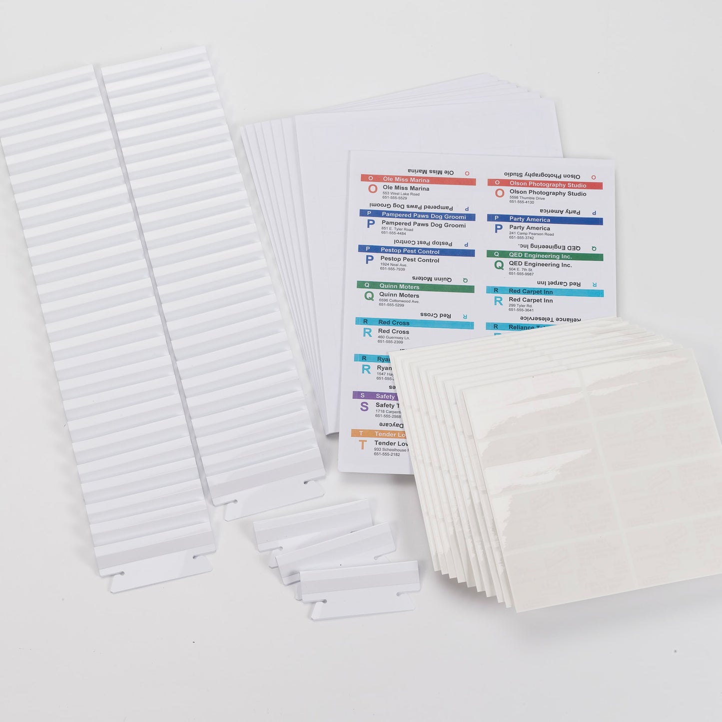 Viewables® hanging File Folder Label Kit, White Color, Set of 25, 086486649056