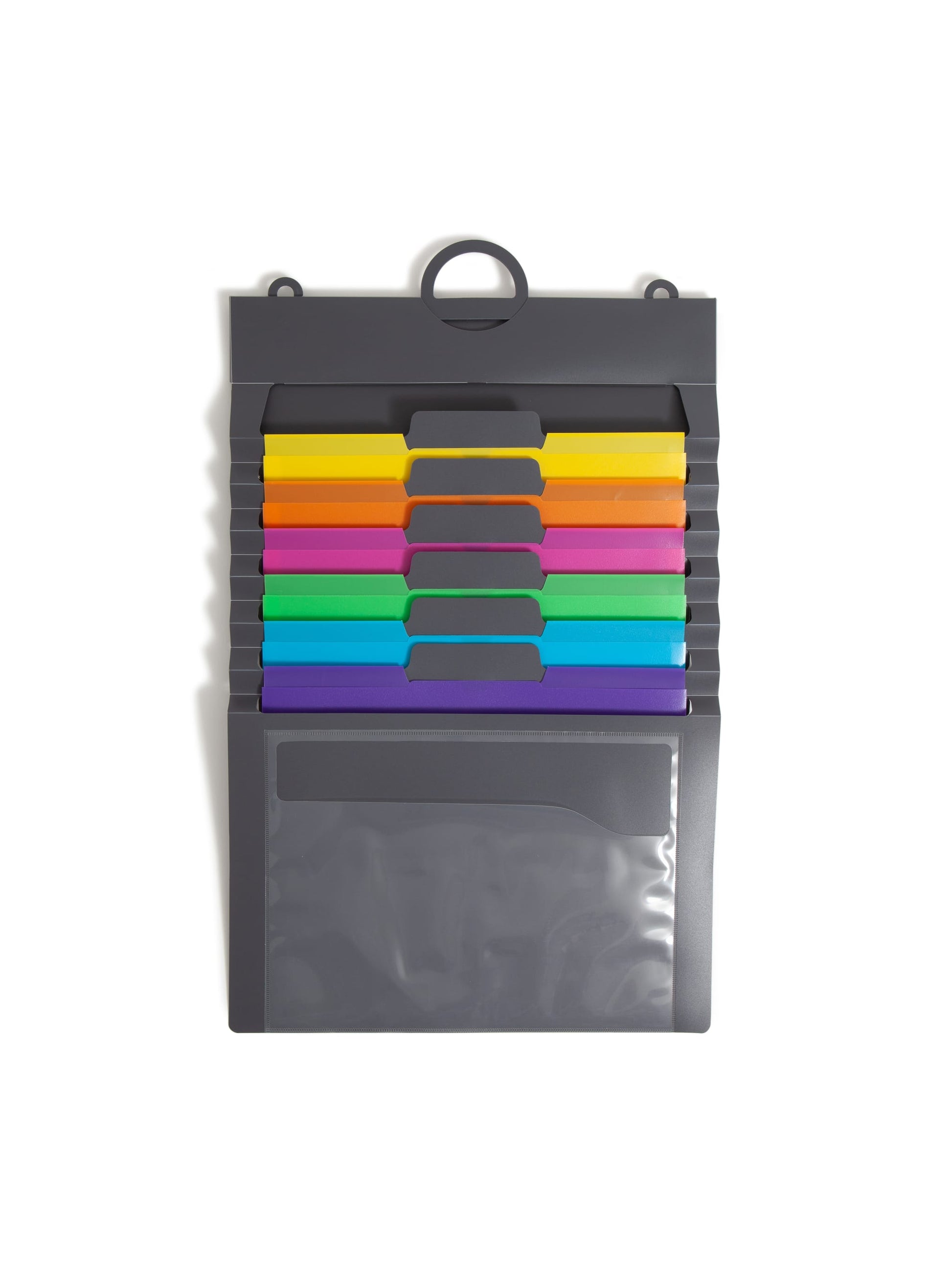 Cascading Wall Organizers, 6 Pockets, Assorted Colors Color, Letter Size, Set of 1, 086486920605