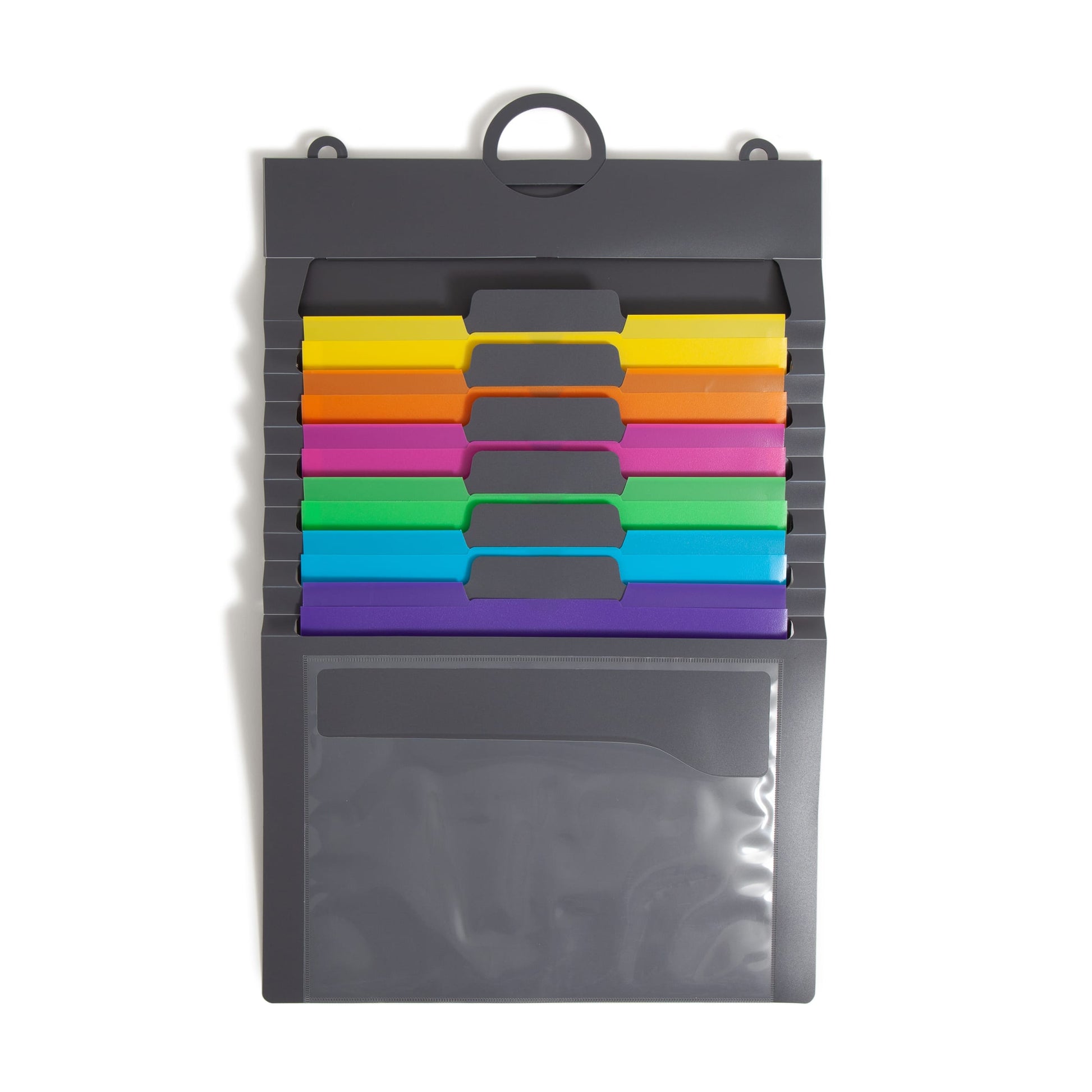 Cascading Wall Organizers, 6 Pockets, Assorted Colors Color, Letter Size, Set of 1, 086486920605