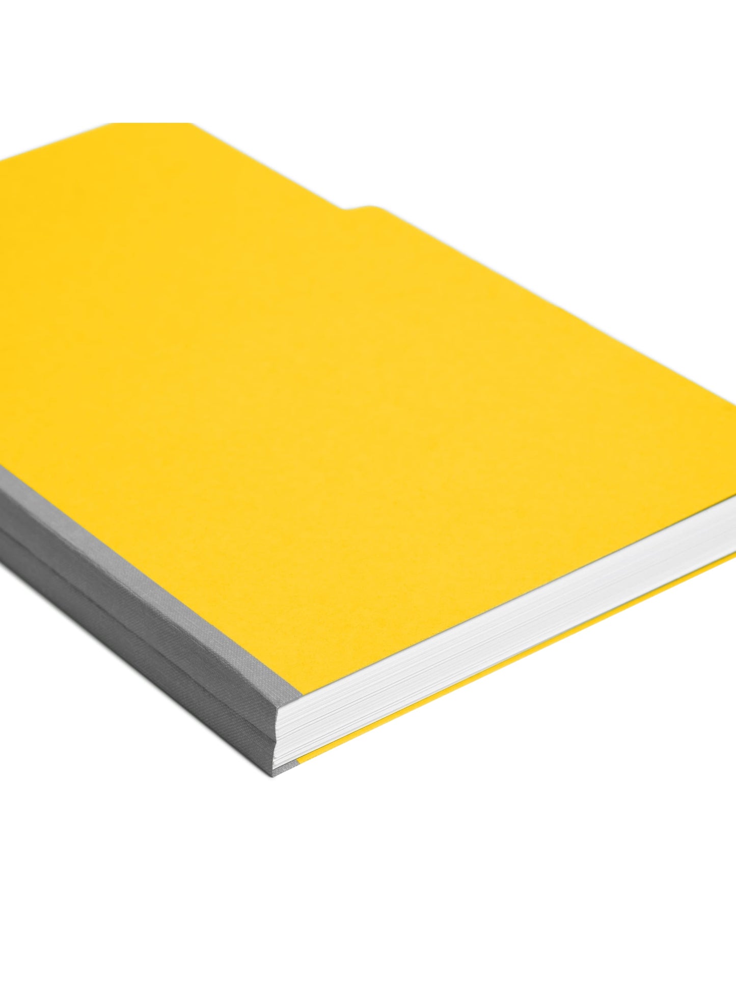 Pressboard File Folder, 1 inch Expansion, 1/3-Cut Tab, Yellow Color, Legal Size, Set of 25, 086486225625