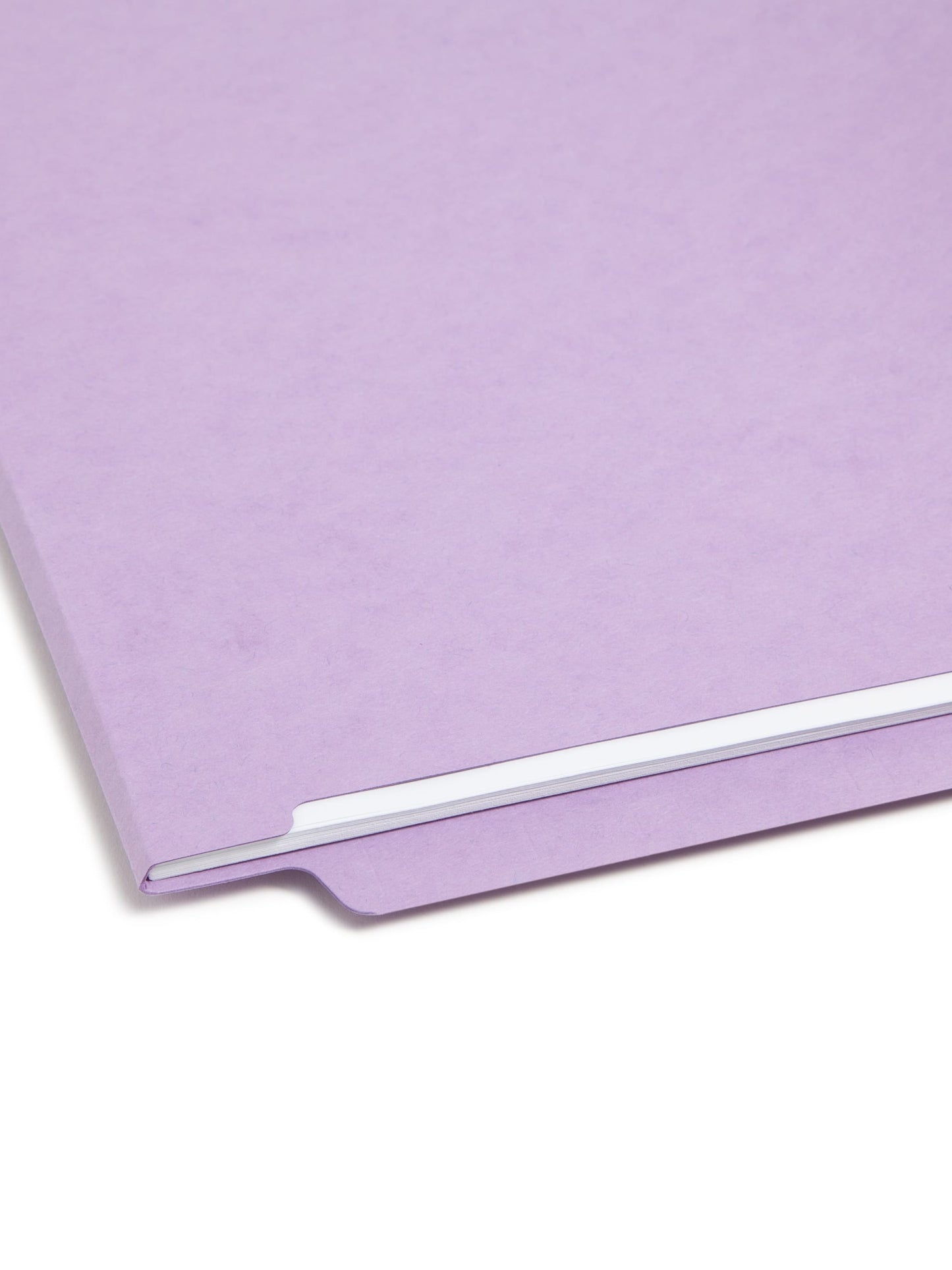 Shelf-Master® Reinforced End Tab Fastener File Folders, Straight-Cut Tab, Lavender Color, Legal Size, Set of 50, 086486285407