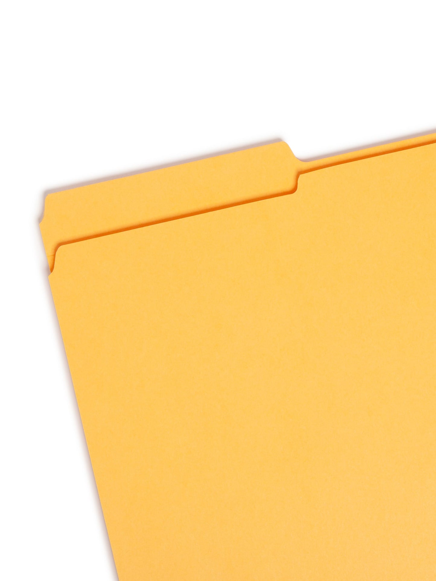 Reinforced Tab File Folders, 1/3-Cut Tab, Gold Color, Legal Size, Set of 100, 086486172349