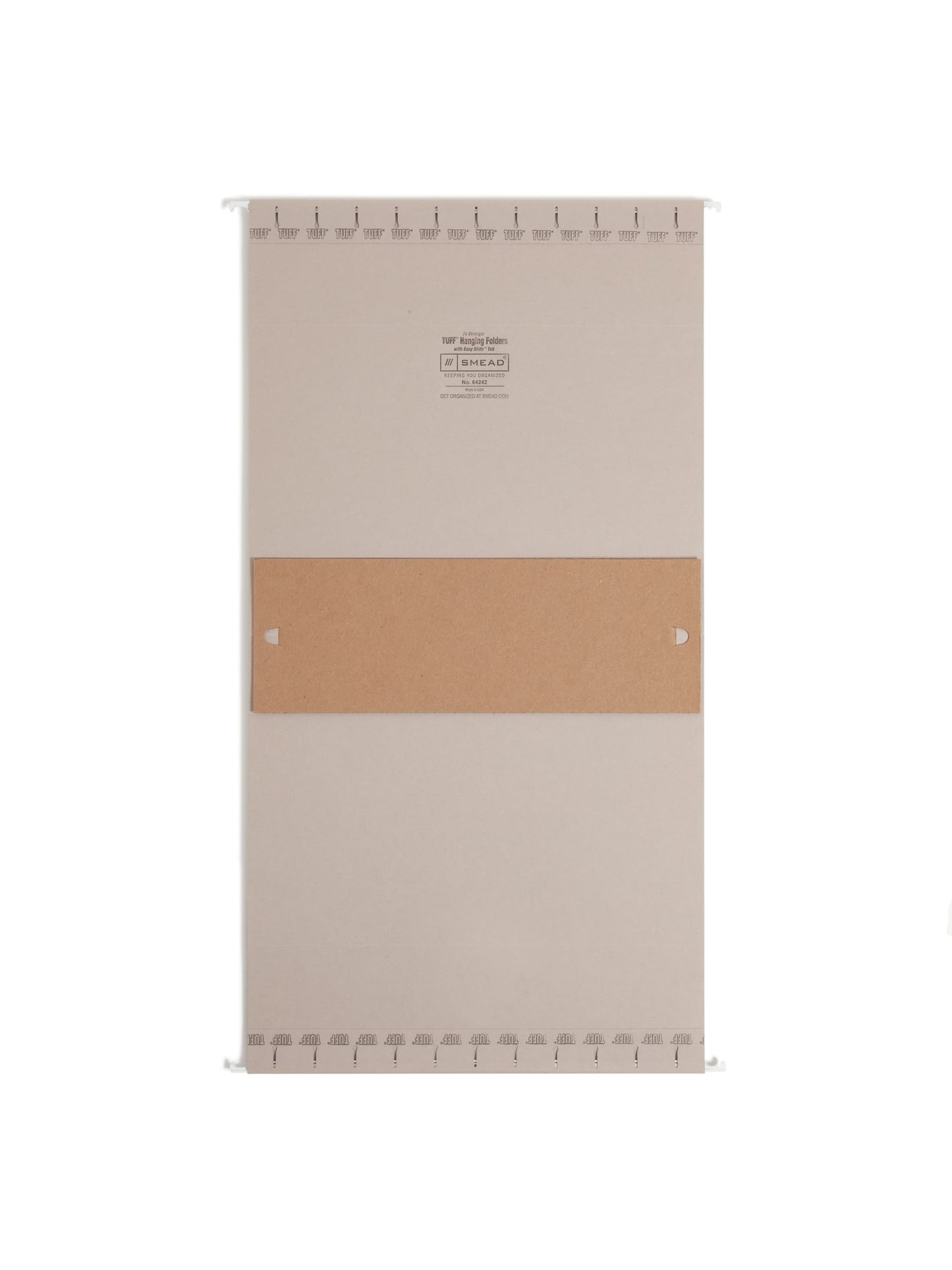 TUFF® Hanging Box Bottom File Folders with Easy Slide® Tabs, 4 inch Expansion, Gray Color, Letter Size, Set of 1, 086486642422