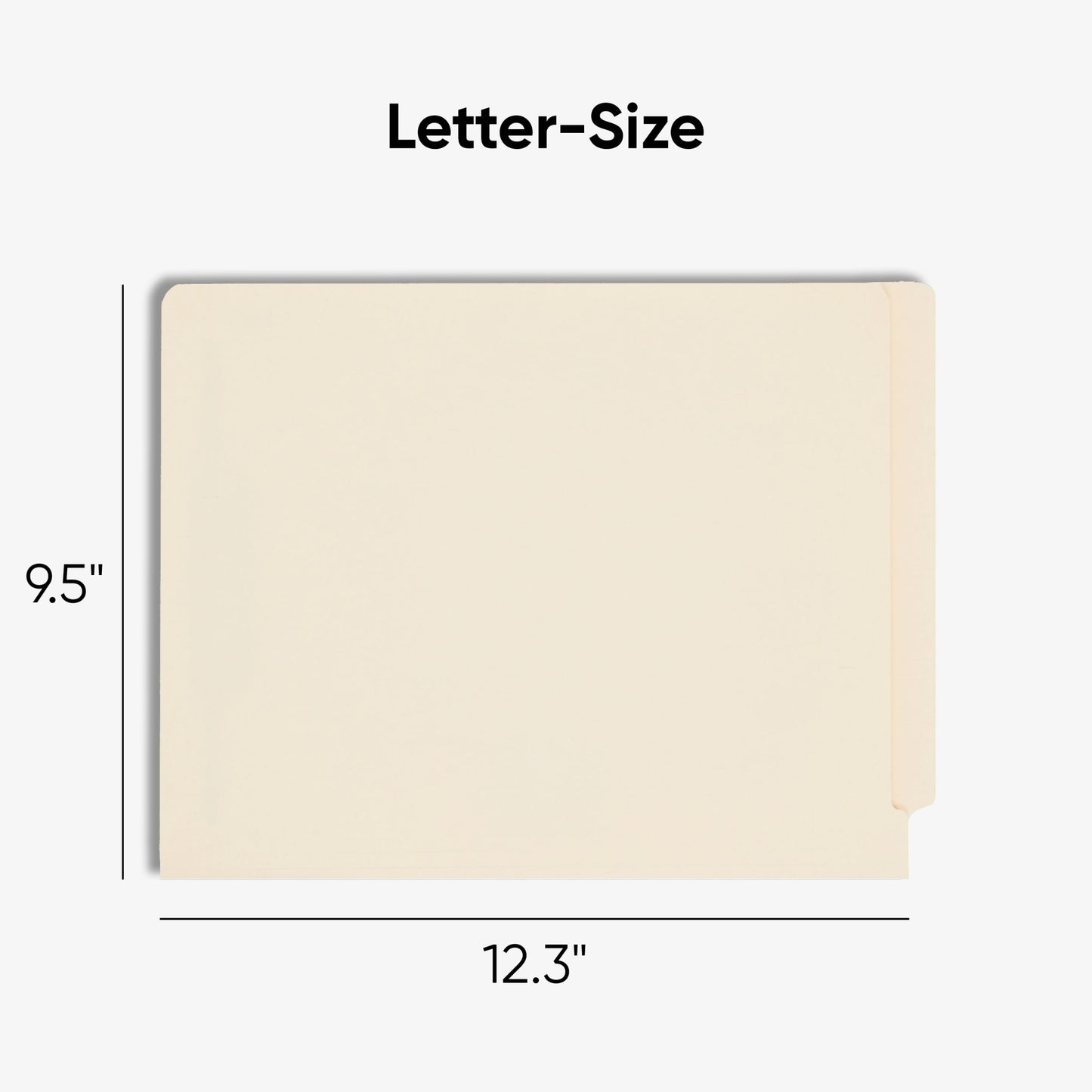 End Tab Fastener Folders with Shelf-Master® Reinforced Tab, Straight-Cut Tab, Two Fasteners, Manila Color, Letter Size, Set of 50, 086486342155