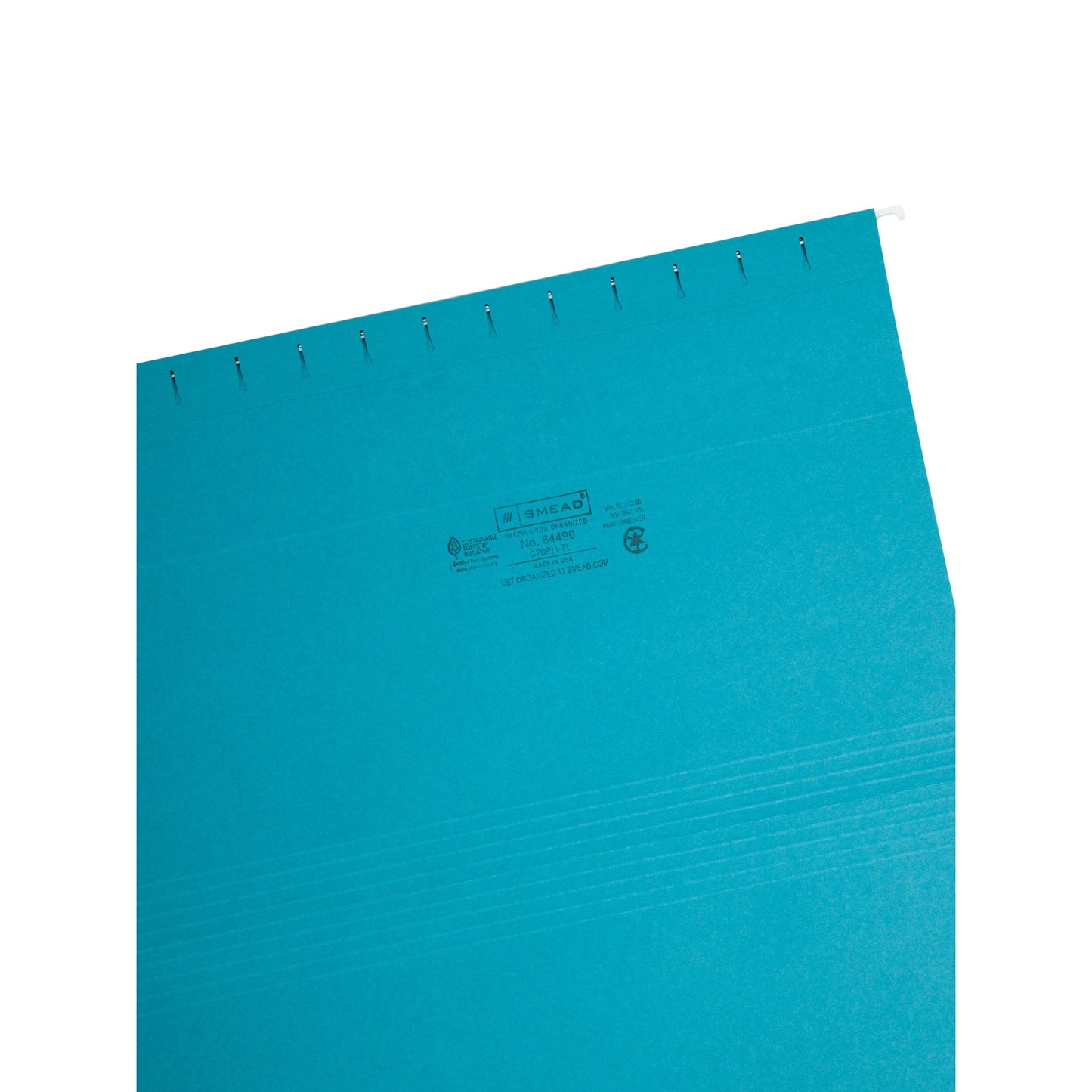 Standard Hanging File Folders, Teal Color, Legal Size, Set of 25, 086486644907