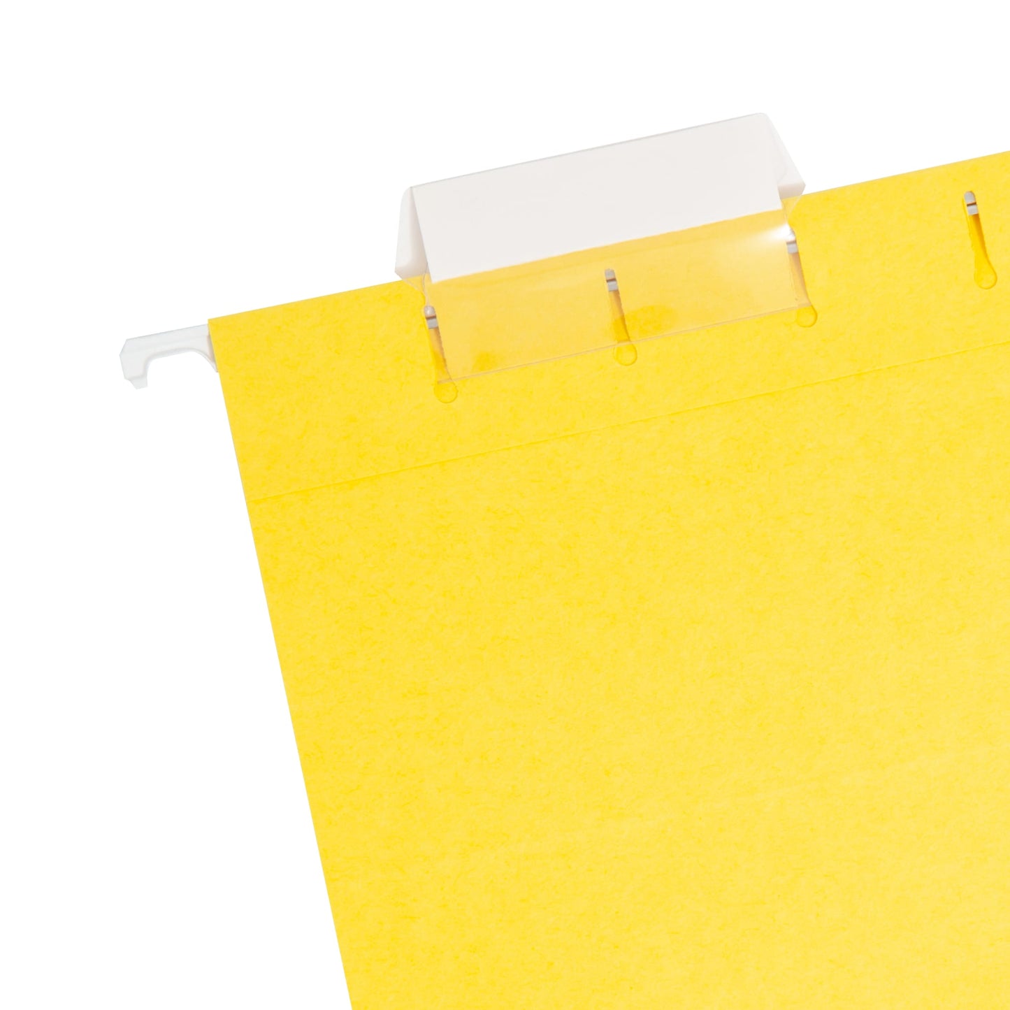 Standard Hanging File Folders with 1/5-Cut Tabs, Yellow Color, Legal Size, Set of 25, 086486641692