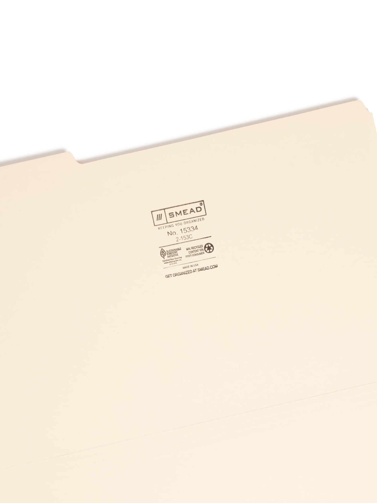 Reinforced Tab File Folders, 1/3-Cut Tab, Manila Color, Legal Size, Set of 100, 086486153348