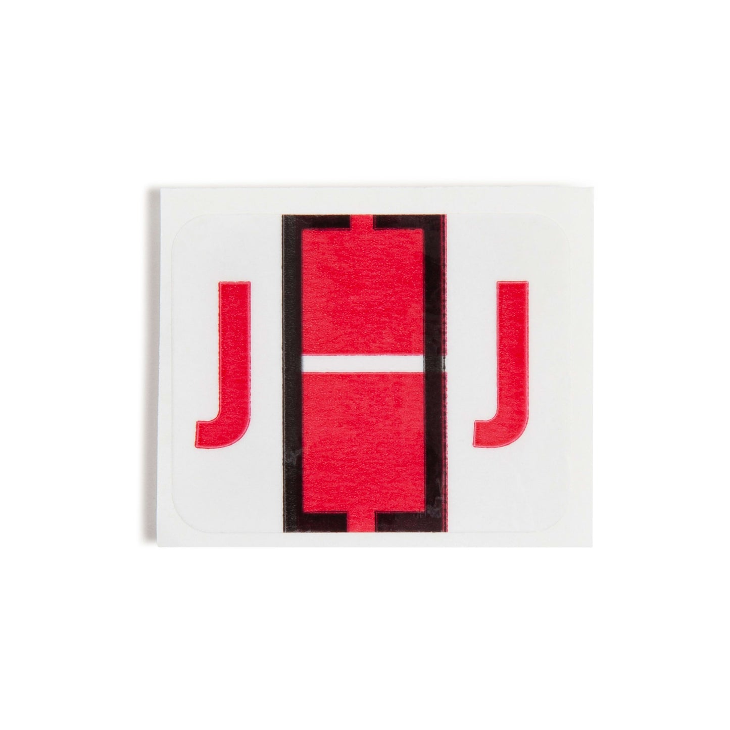 BCCR Bar Style Color-Coded Alphabetic Labels, A-Z Rolls, Red Color, 1-1/4" X 1" Size, Set of 50, 086486670807