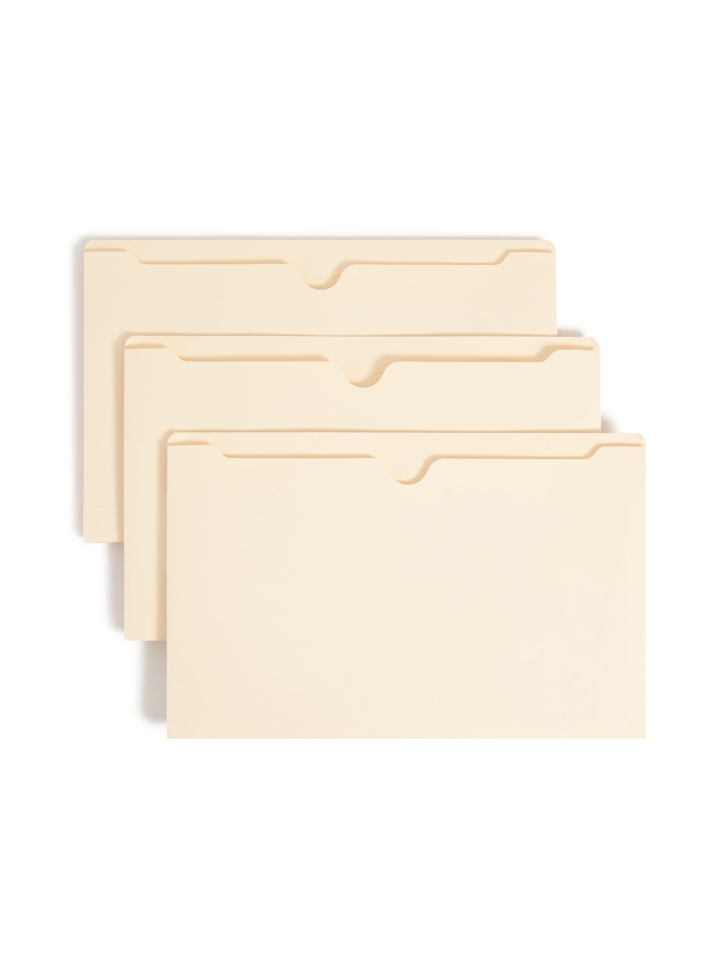File Jackets, 2 inch Expansion, Straight-Cut Tab, Manila Color, Legal Size, Set of 50, 30086486765603