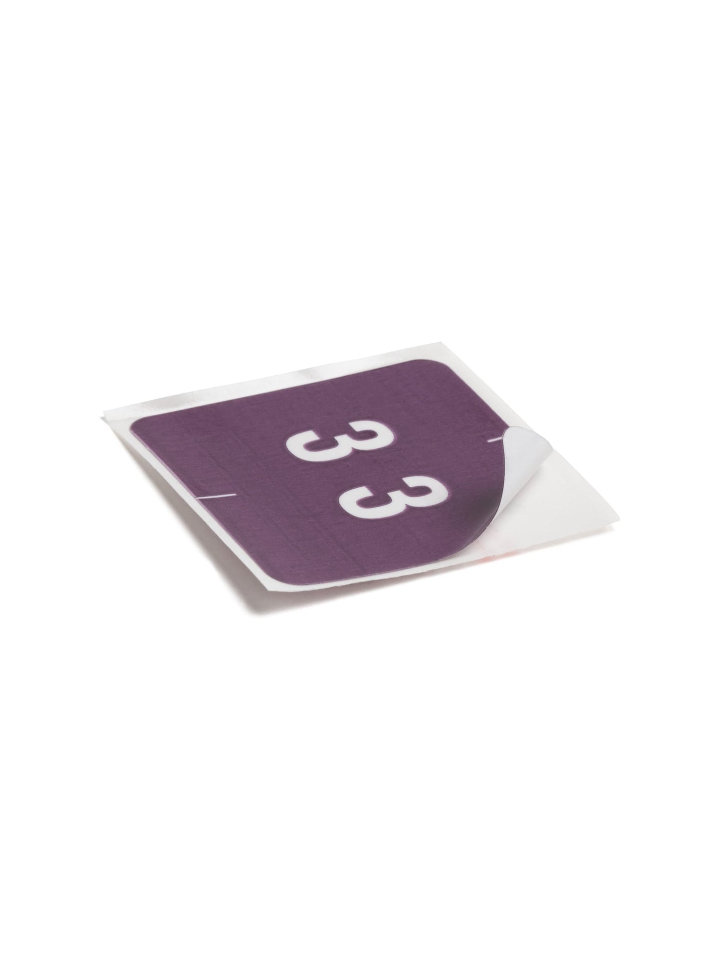 DCC Color-Coded Numeric Labels - Rolls, Purple Color, 1-1/2" X 1-1/2" Size, Set of 250, 086486674232