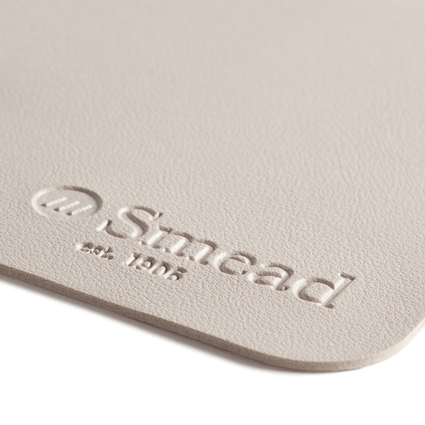 Vegan Leather Desk Pad, Sandstone Color, 36"X17" Size, Set of 1, 086486648264