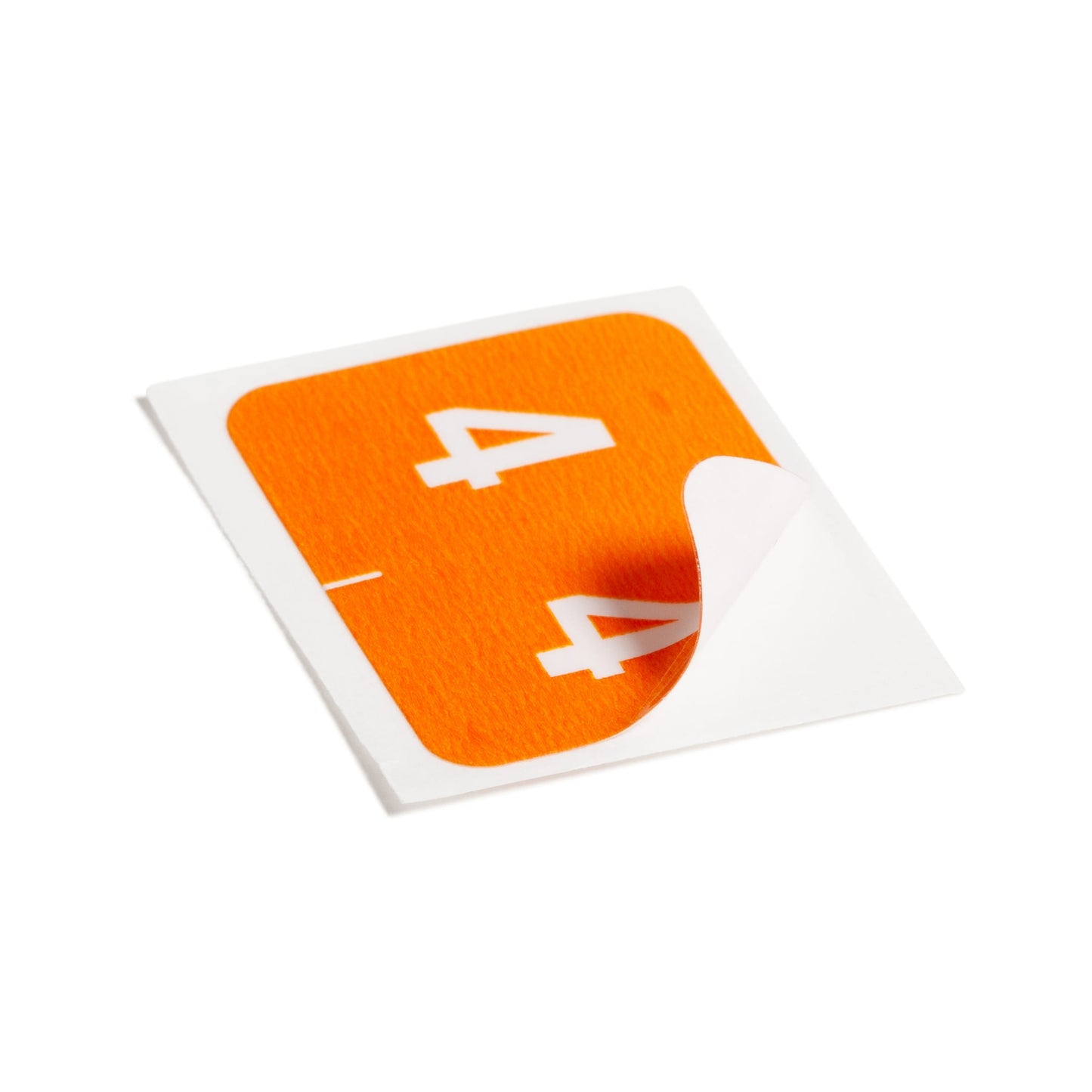 DCCRN Color-Coded Numeric Labels - Rolls, Orange Color, 1-1/4" X 1" Size, Set of 500, 086486673440