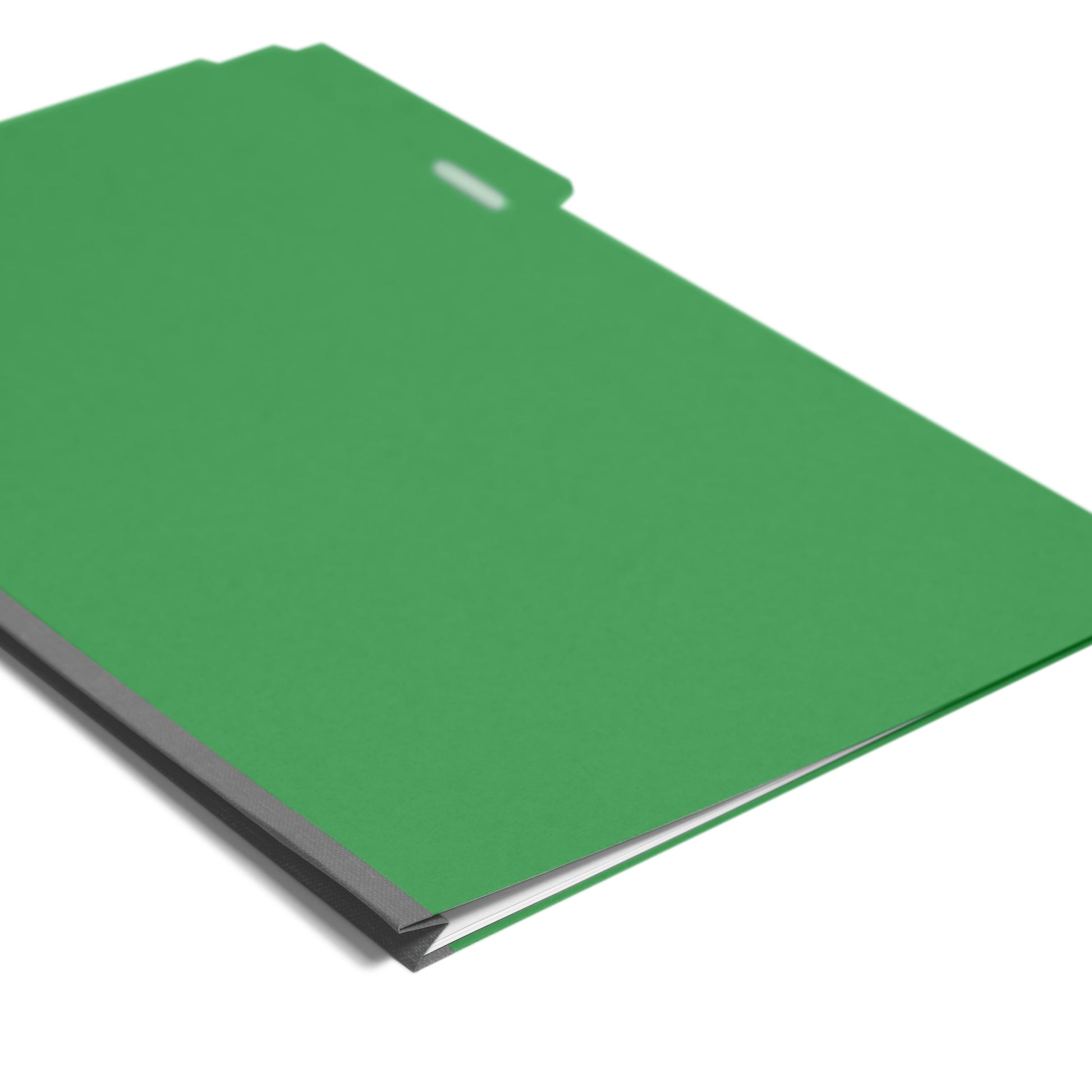 Pressboard File Folder, 1 inch Expansion, 1/3-Cut Tab, Green Color, Legal Size, Set of 25, 086486225465