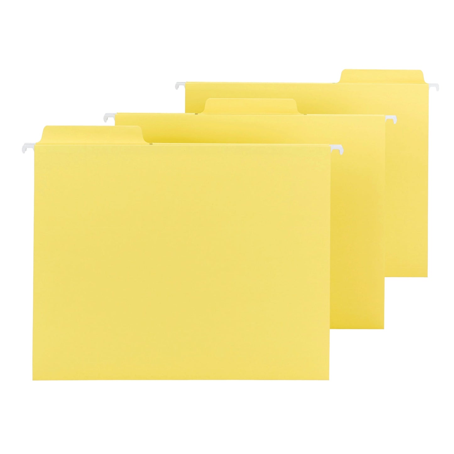 FasTab® Hanging File Folders, 1/3-Cut Tab, Yellow Color, Letter Size, Set of 20, 086486640978