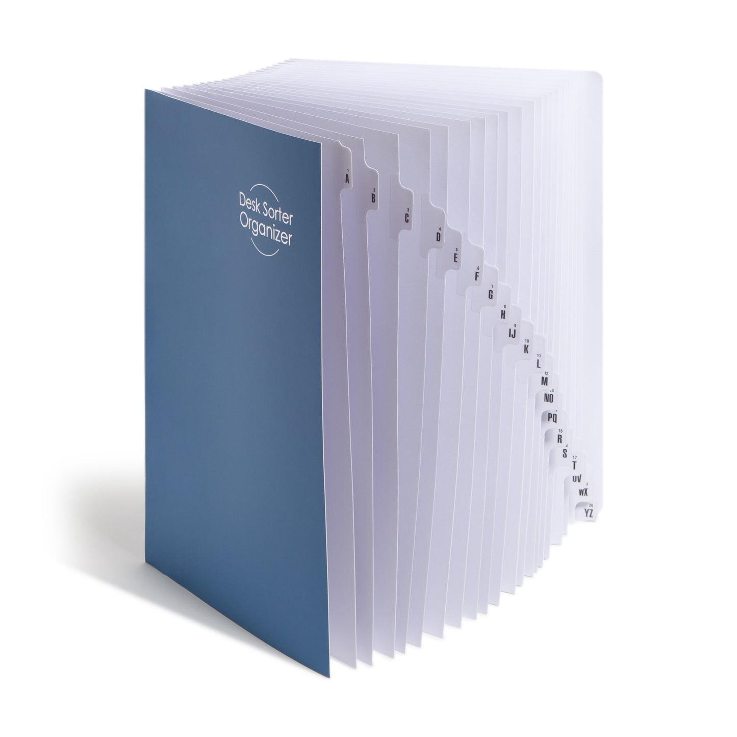 Desk File/Sorters, Dark Blue Color, Legal Size, Set of 1, 086486892377