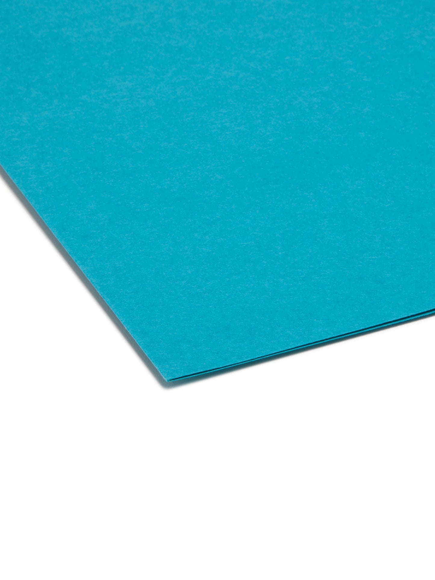 Reinforced Tab File Folders, 1/3-Cut Tab, Teal Color, Letter Size, Set of 100, 086486131346