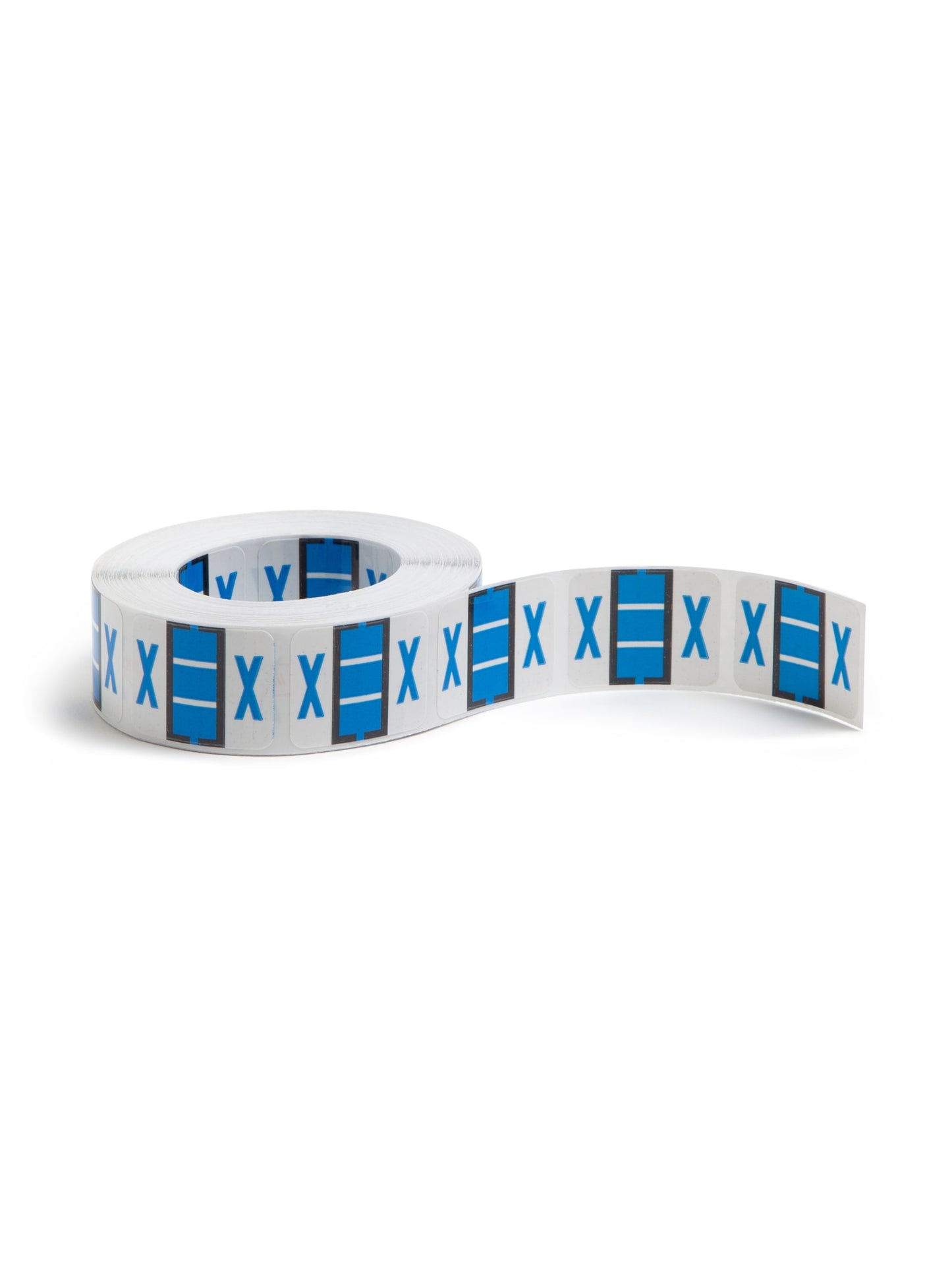 BCCR Bar Style Color-Coded Alphabetic Labels, A-Z Rolls, Blue Color, 1-1/4" X 1" Size,