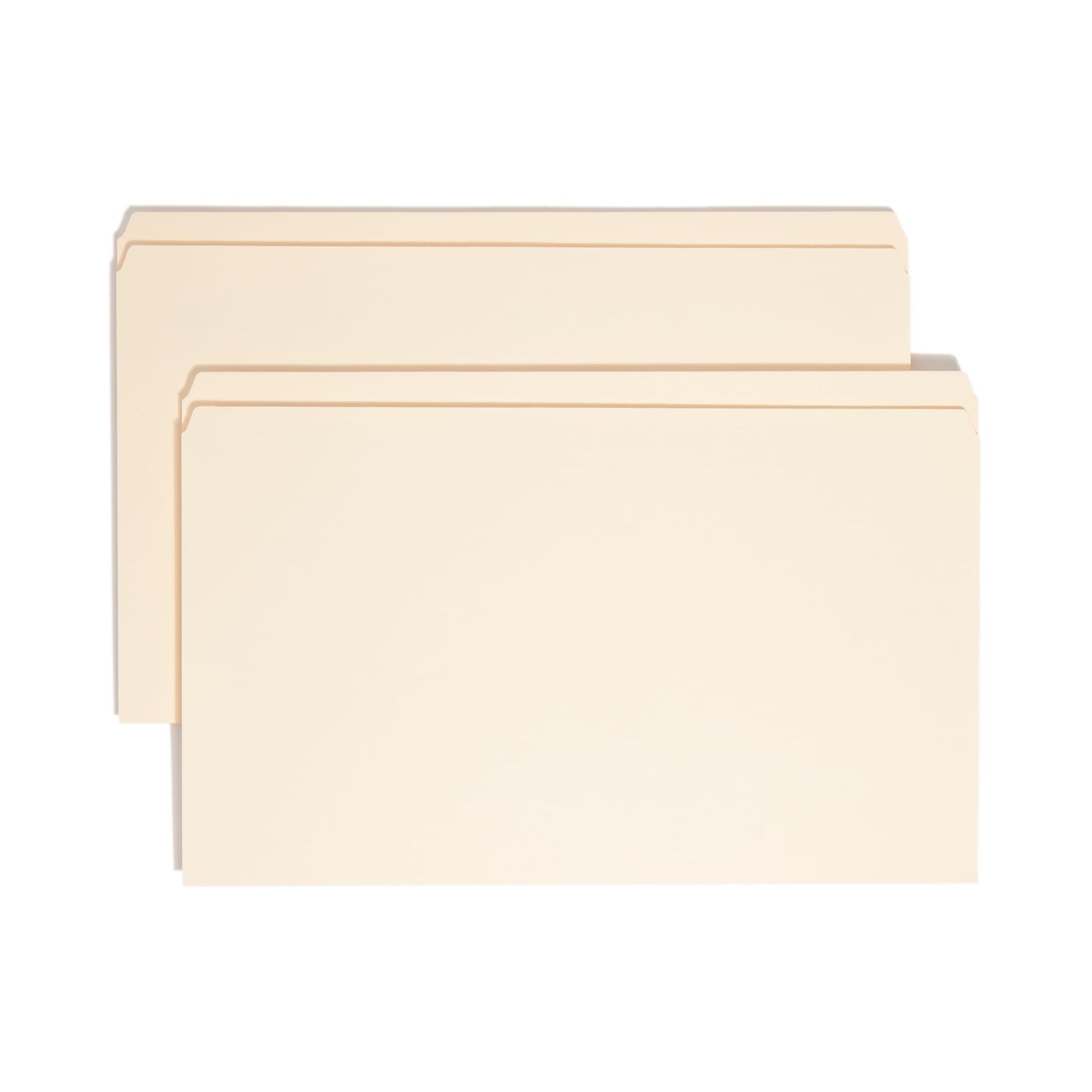 Reinforced Tab File Folders, Straight-Cut Tab, Manila Color, Legal Size, Set of 100, 086486153102