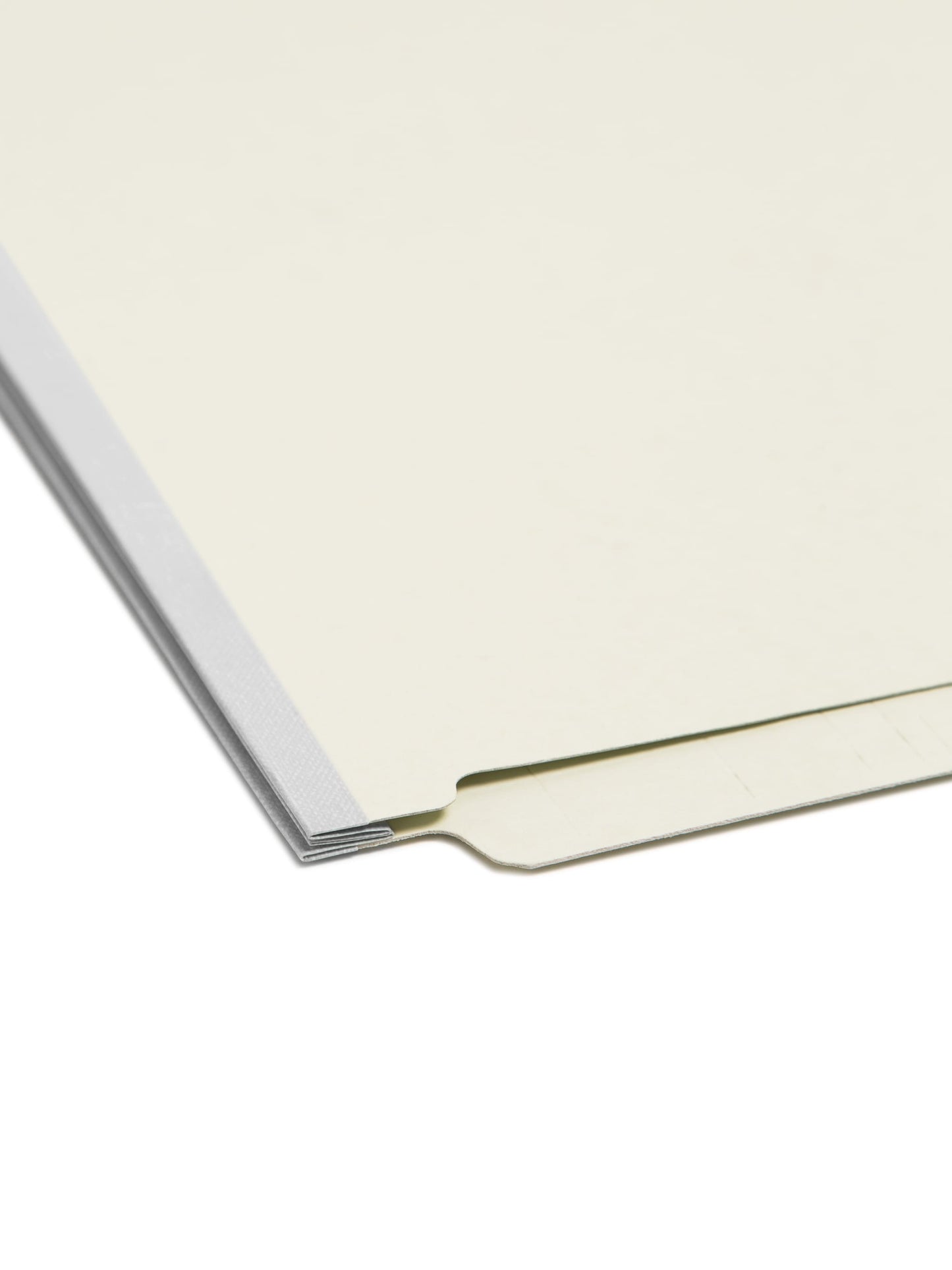 SafeSHIELD® Pressboard End Tab Fastener File Folders, Straight-Cut Tab, 1 inch Expansion, Gray/Green Color, Legal Size,