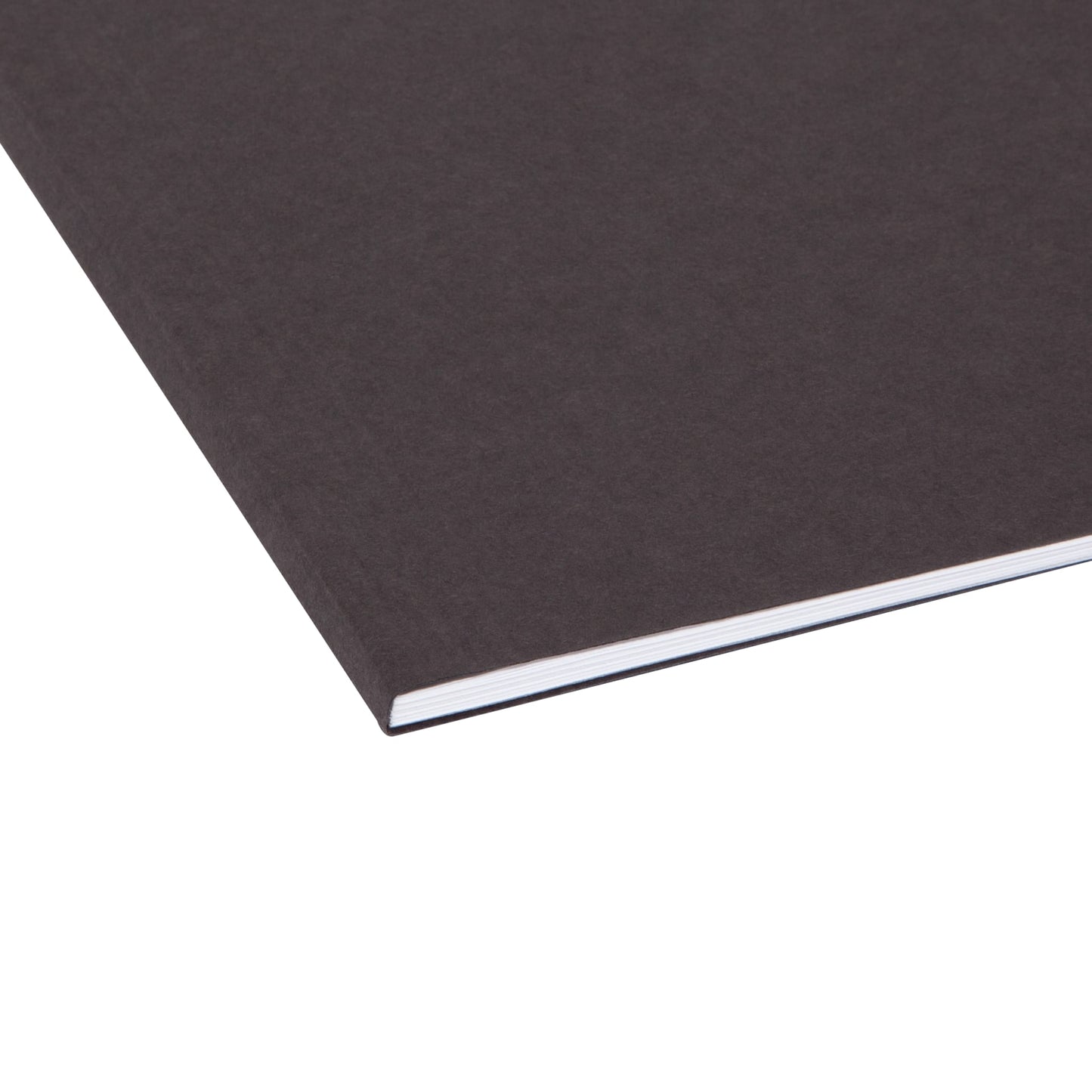 Standard Hanging File Folders with 1/5-Cut Tabs, Black Color, Letter Size, Set of 25, 086486640626