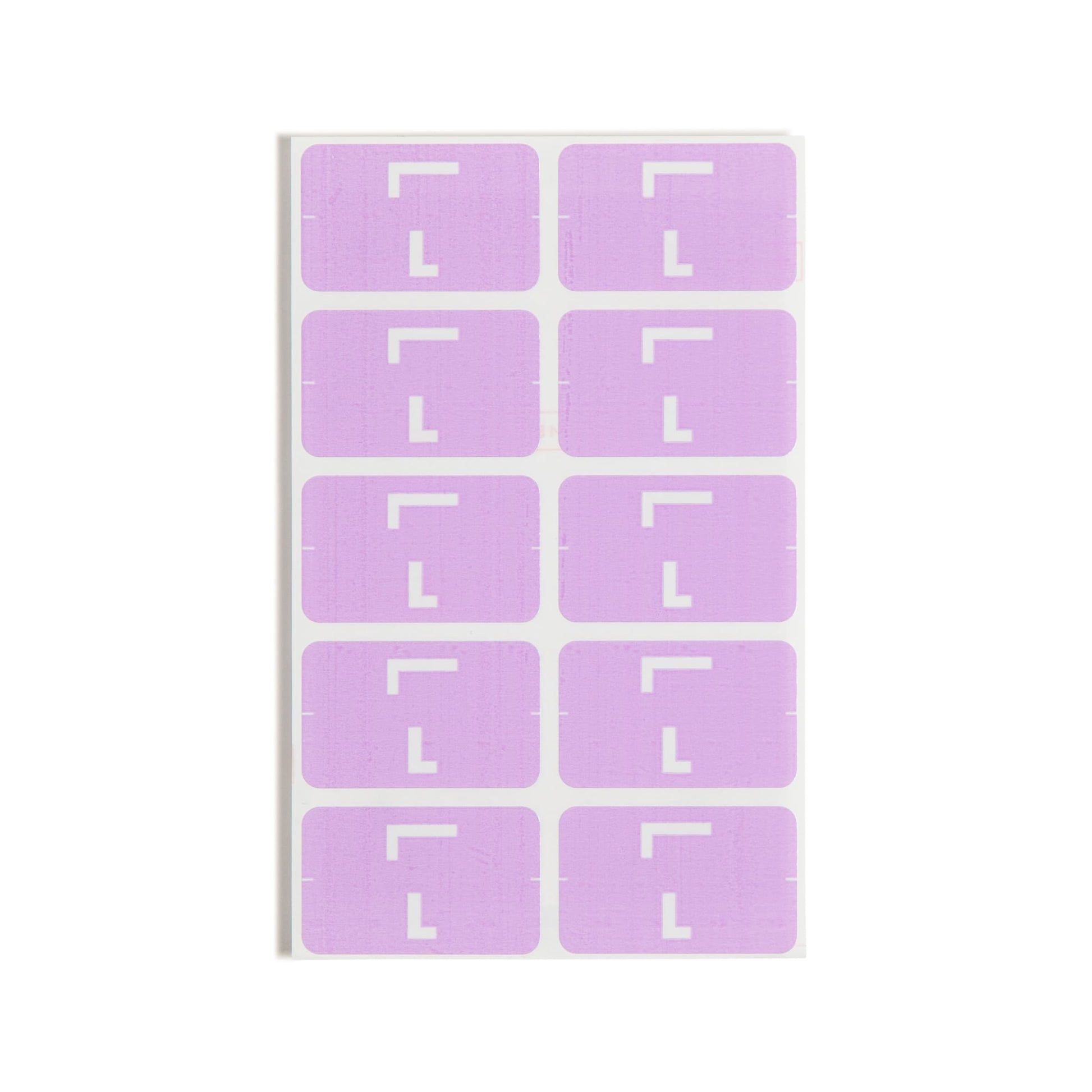 AlphaZ® ACCS Color Coded Alphabetic Labels - Sheets, Lavender Color, 1" X 1-5/8" Size, Set of 100, 086486671828