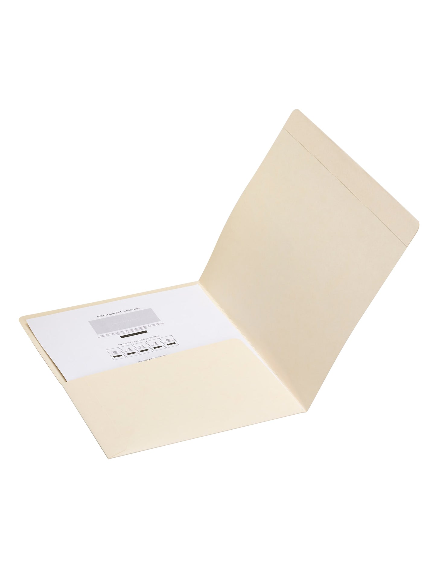 Reinforced Tab Pocket File Folders, Manila Color, Letter Size, Set of 50, 086486103152