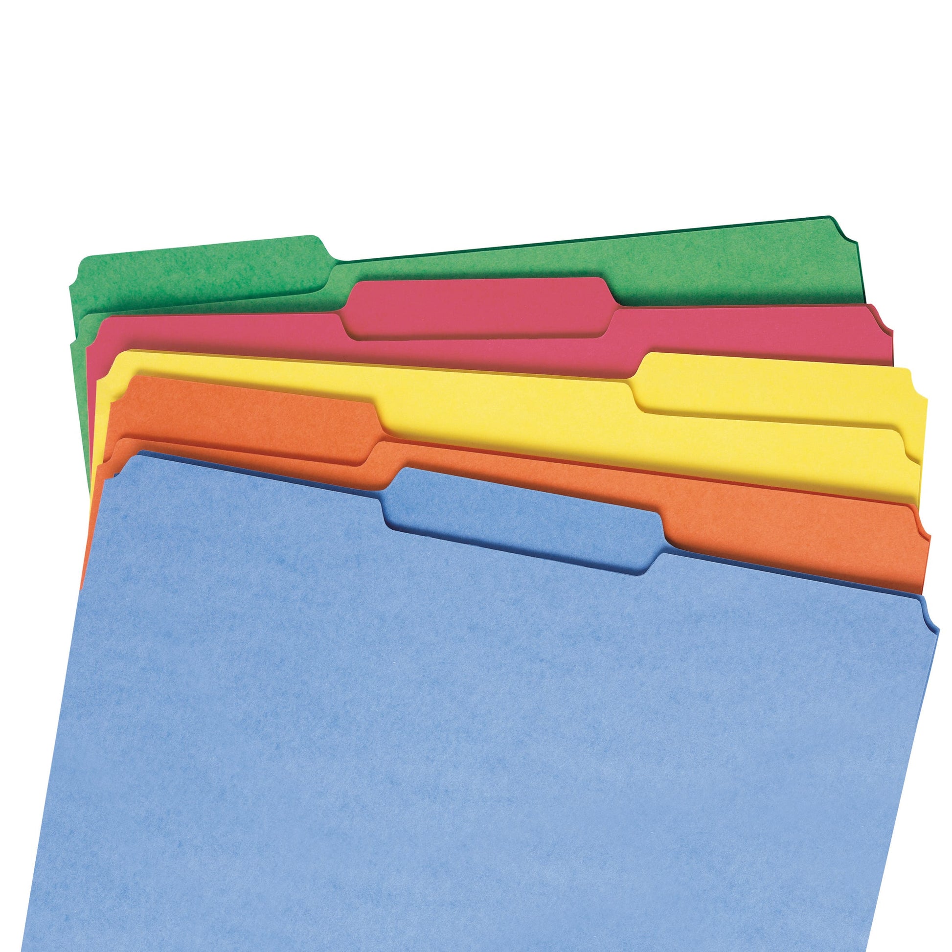 Standard File Folders, 1/3-Cut Tab, Assorted Colors Color, Legal Size, Set of 100, 086486169431