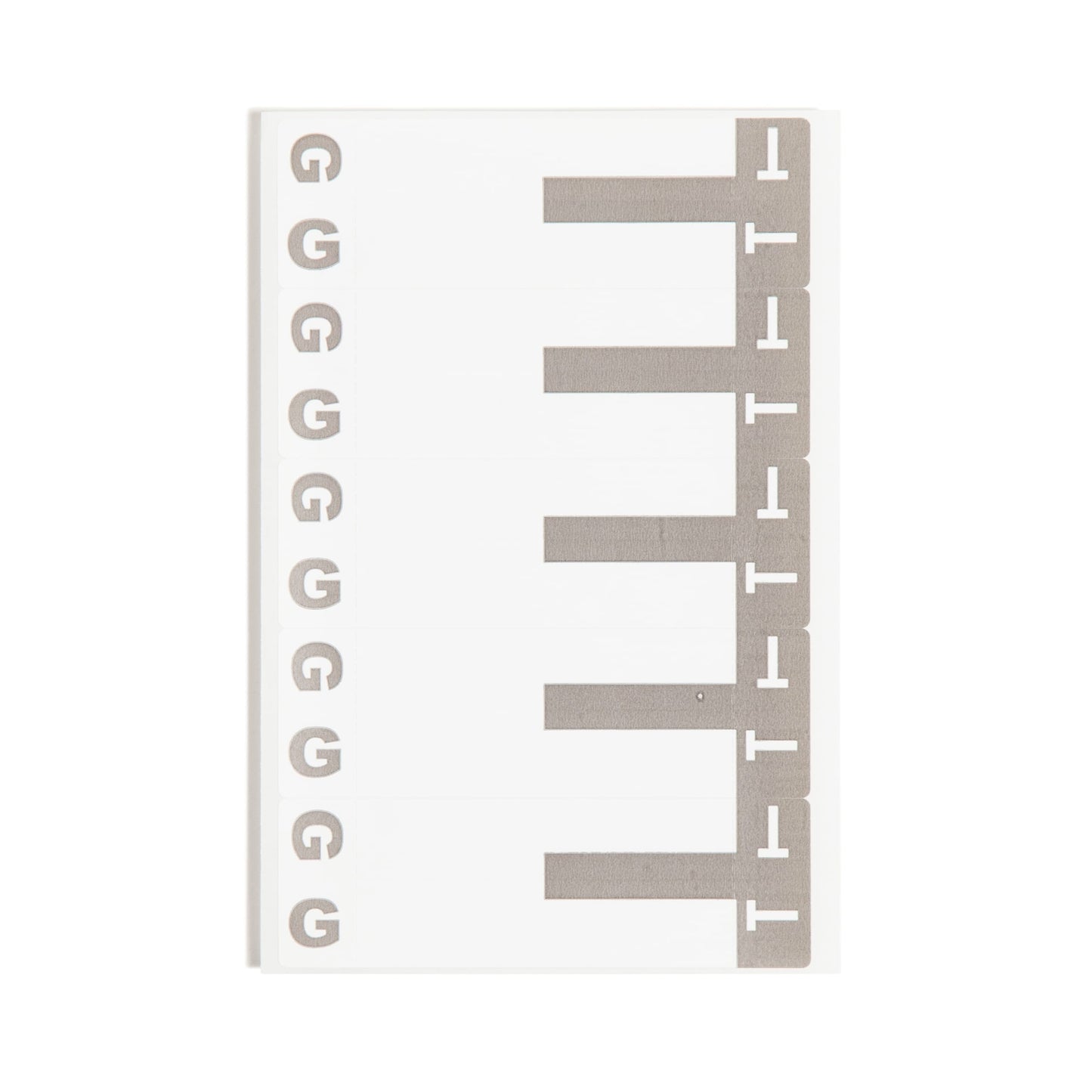 AlphaZ® NCC Color-Coded Name Labels - Sheets, Gray Color, 3-5/8" X 1-5/32" Size, Set of 100, 086486671583