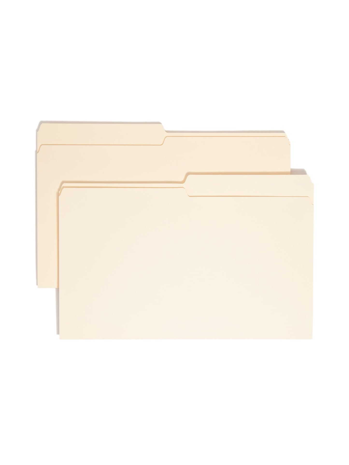 Standard File Folders, 1/2-Cut Tab, Manila Color, Legal Size, Set of 100, 086486153201