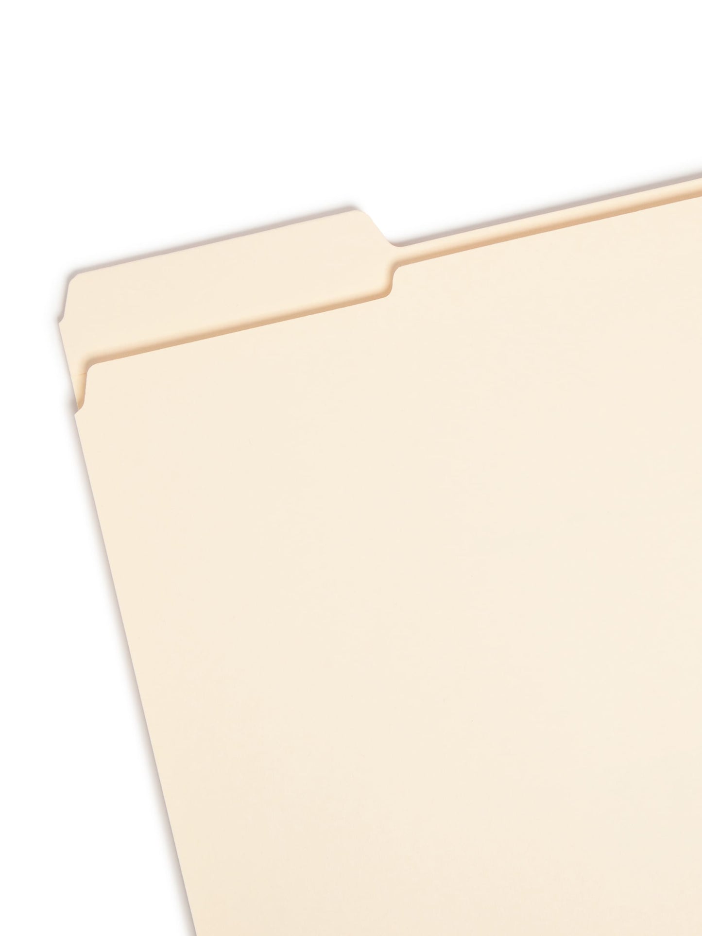 Reinforced Tab File Folders, 1/3-Cut Left Tab, Manila Color, Letter Size, Set of 100, 086486103350