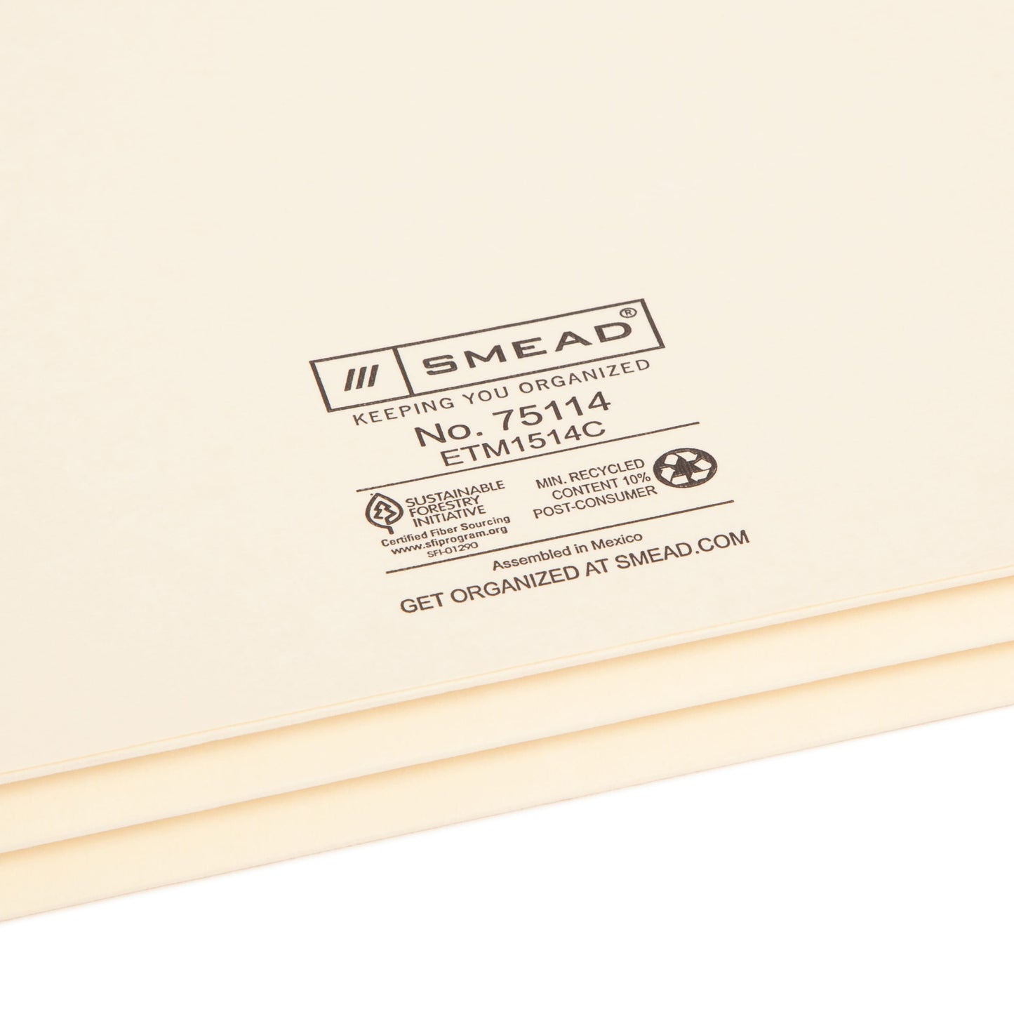 Reinforced End Tab File Pockets, Straight-Cut Tab, 1-3/4 inch Expansion, Manila Color, Letter Size, Set of 25, 30086486751149