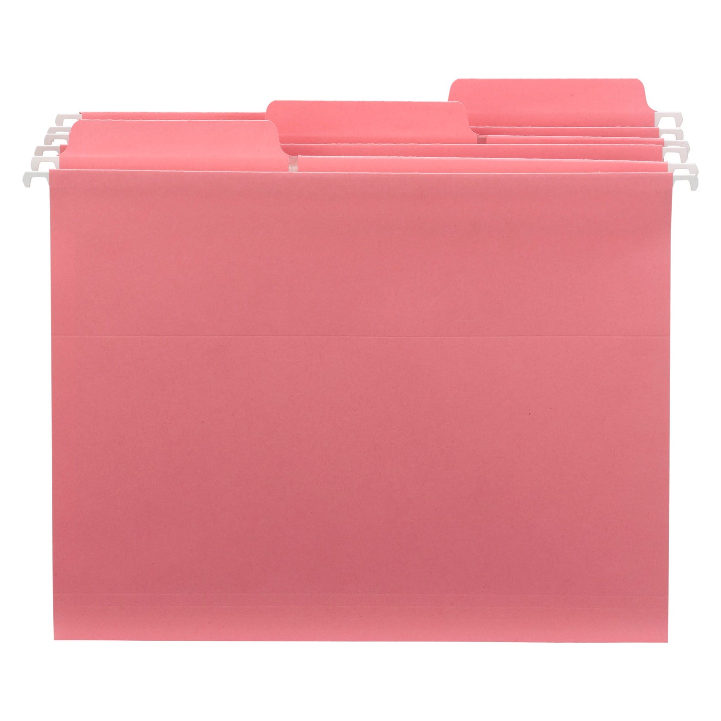FasTab® Hanging File Folders, 1/3-Cut Tab, Dark Pink Color, Letter Size, Set of 9, 086486640145