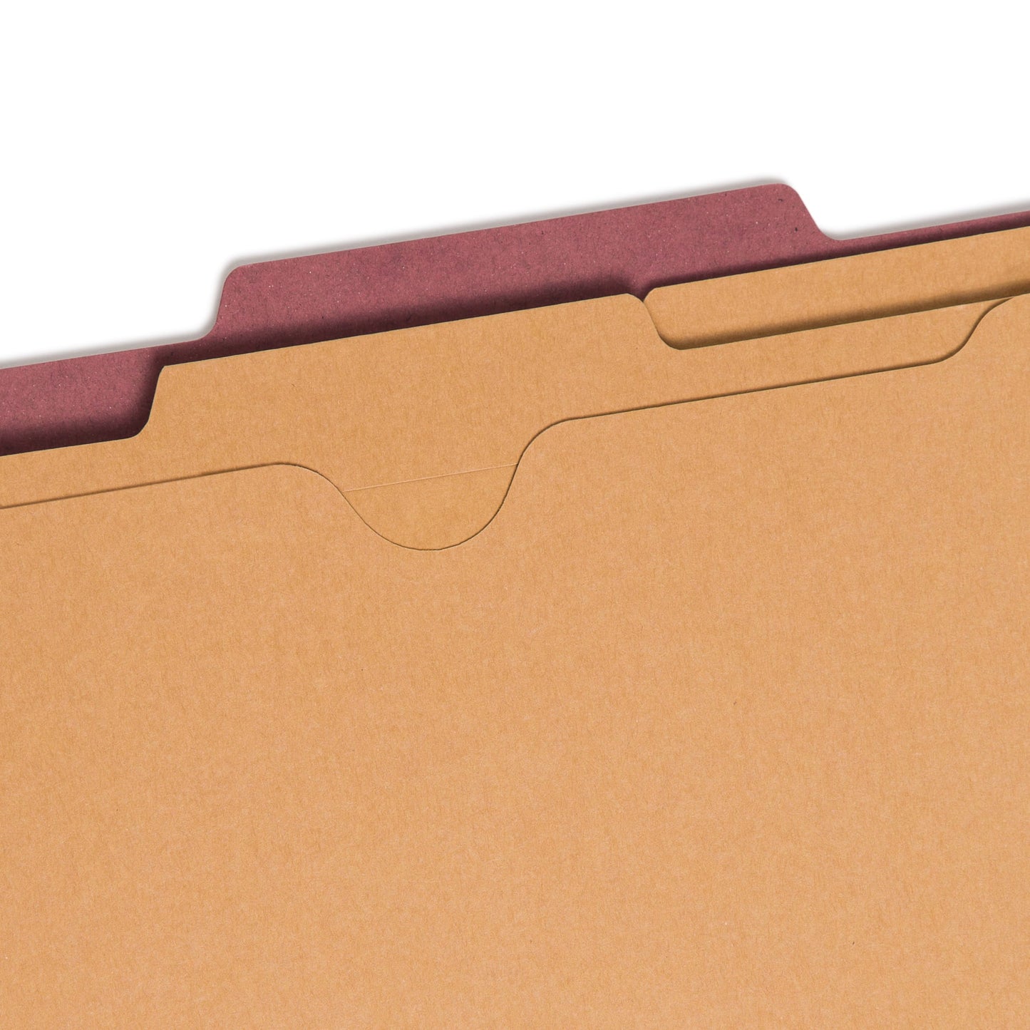 SafeSHIELD® Pressboard Classification File Folders with Pocket Dividers, Red Color, Letter Size, Set of 10, 30086486140790