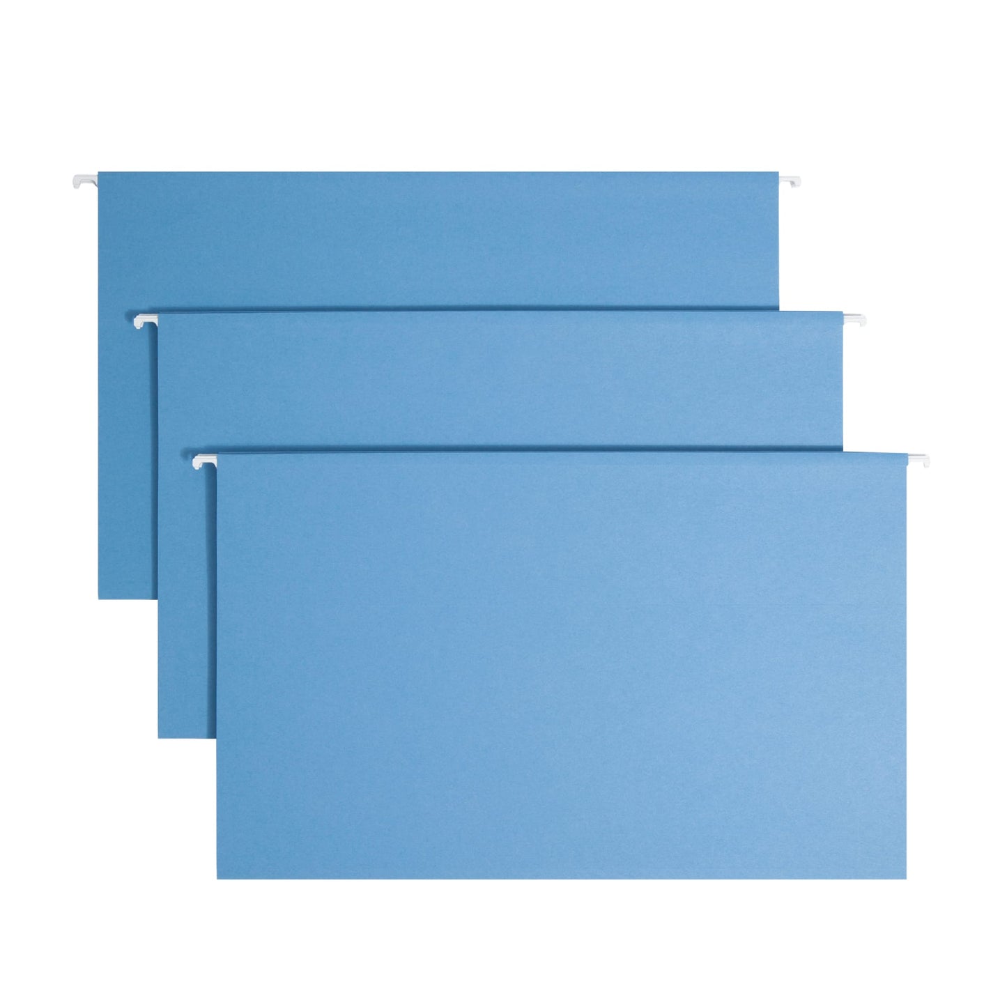 Standard Hanging File Folders with 1/5-Cut Tabs, Blue Color, Legal Size, Set of 25, 086486641609