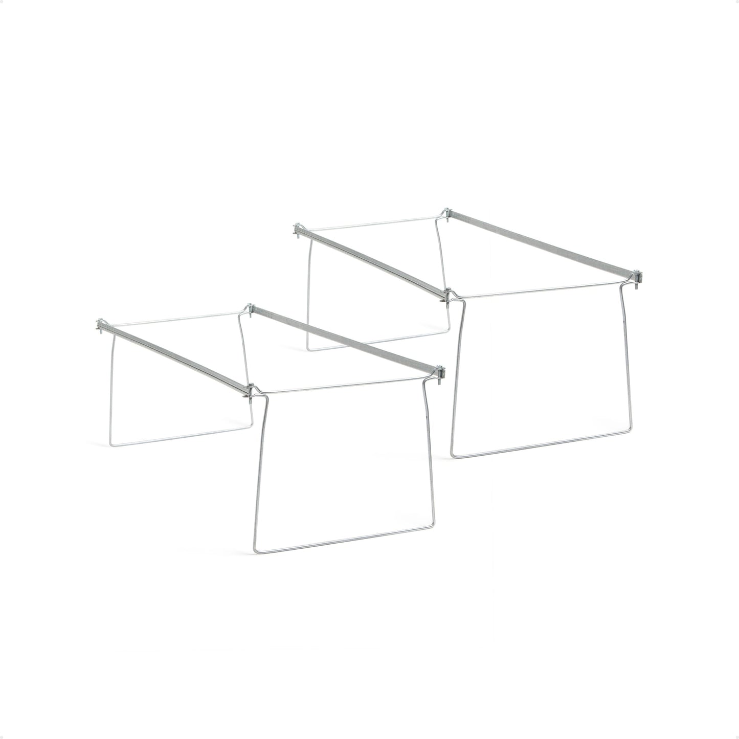 Hanging File Folder Frame, Gray Color, Letter Size, Set of 2, 30086486648708