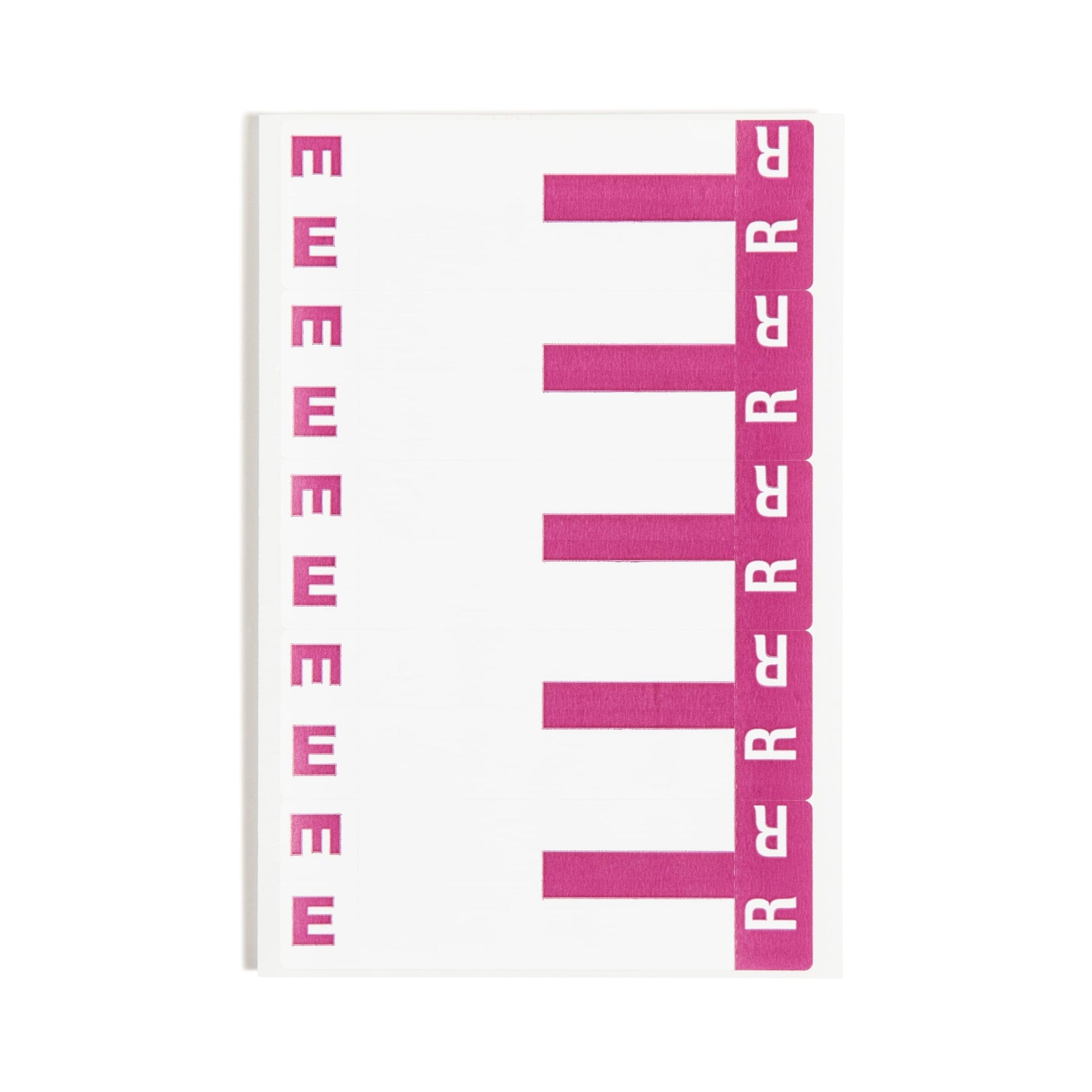 AlphaZ® NCC Color-Coded Name Labels - Sheets, Purple Color, 3-5/8" X 1-5/32" Size, Set of 100, 086486671569