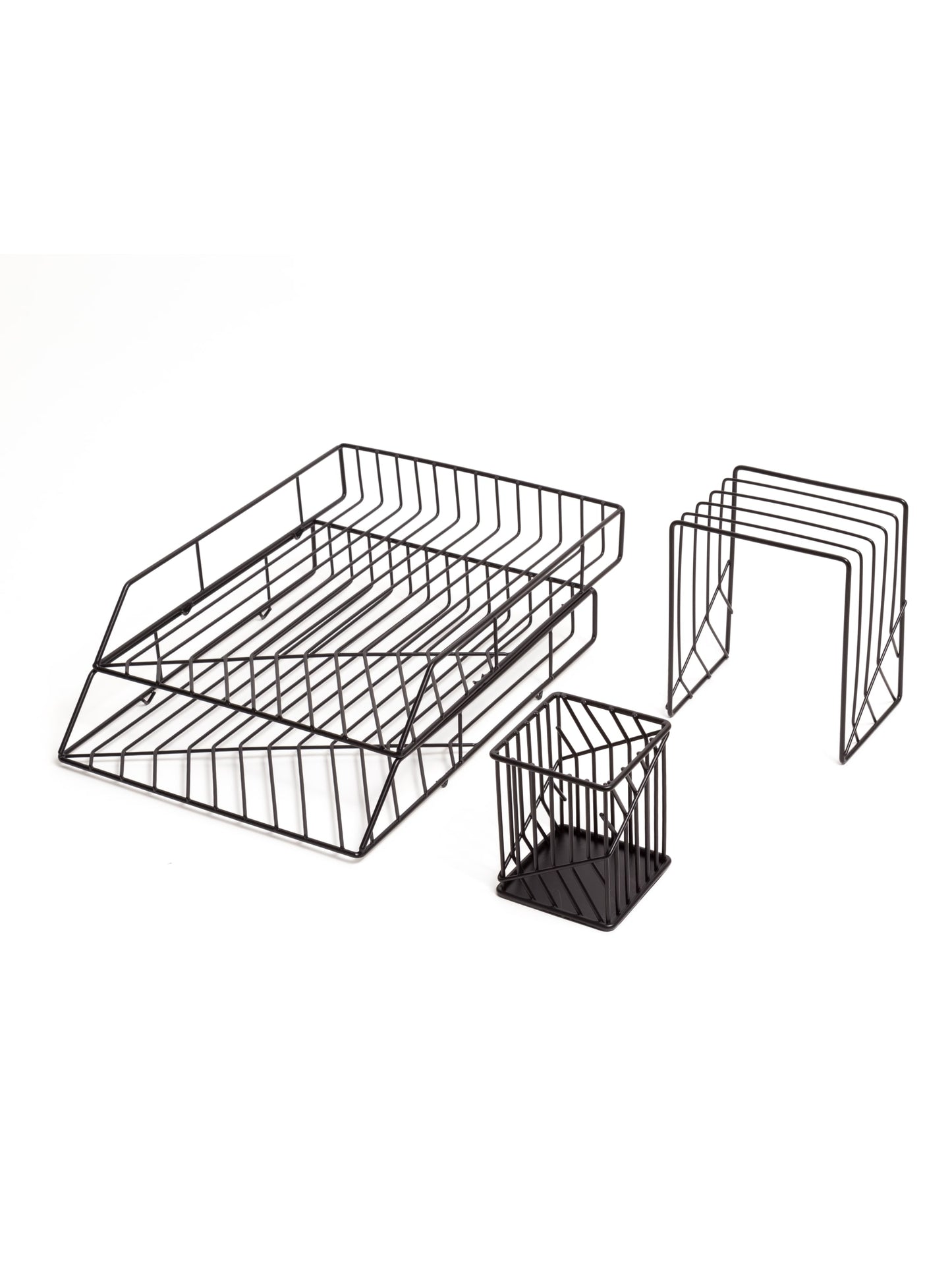 Vena Desk Org Set, Vena, Black, Black, Set of 4, 817894020041