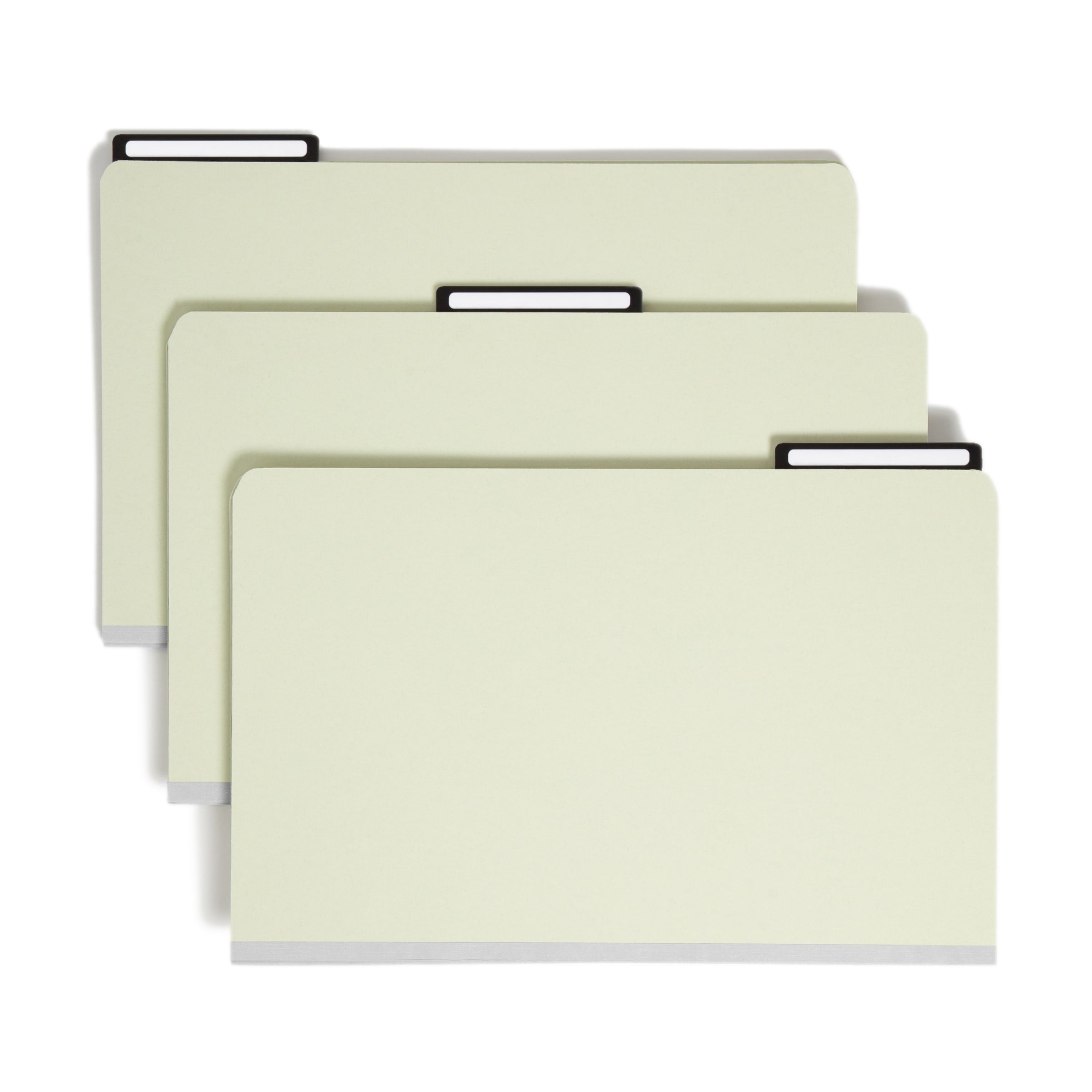 Smead Pressboard File Folder, 1/3Cut Tab Flat Metal, 1 inch Expansion