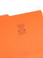 Reinforced Tab File Folders, 1/3-Cut Tab, Orange Color, Letter Size, Set of 100, 086486125345